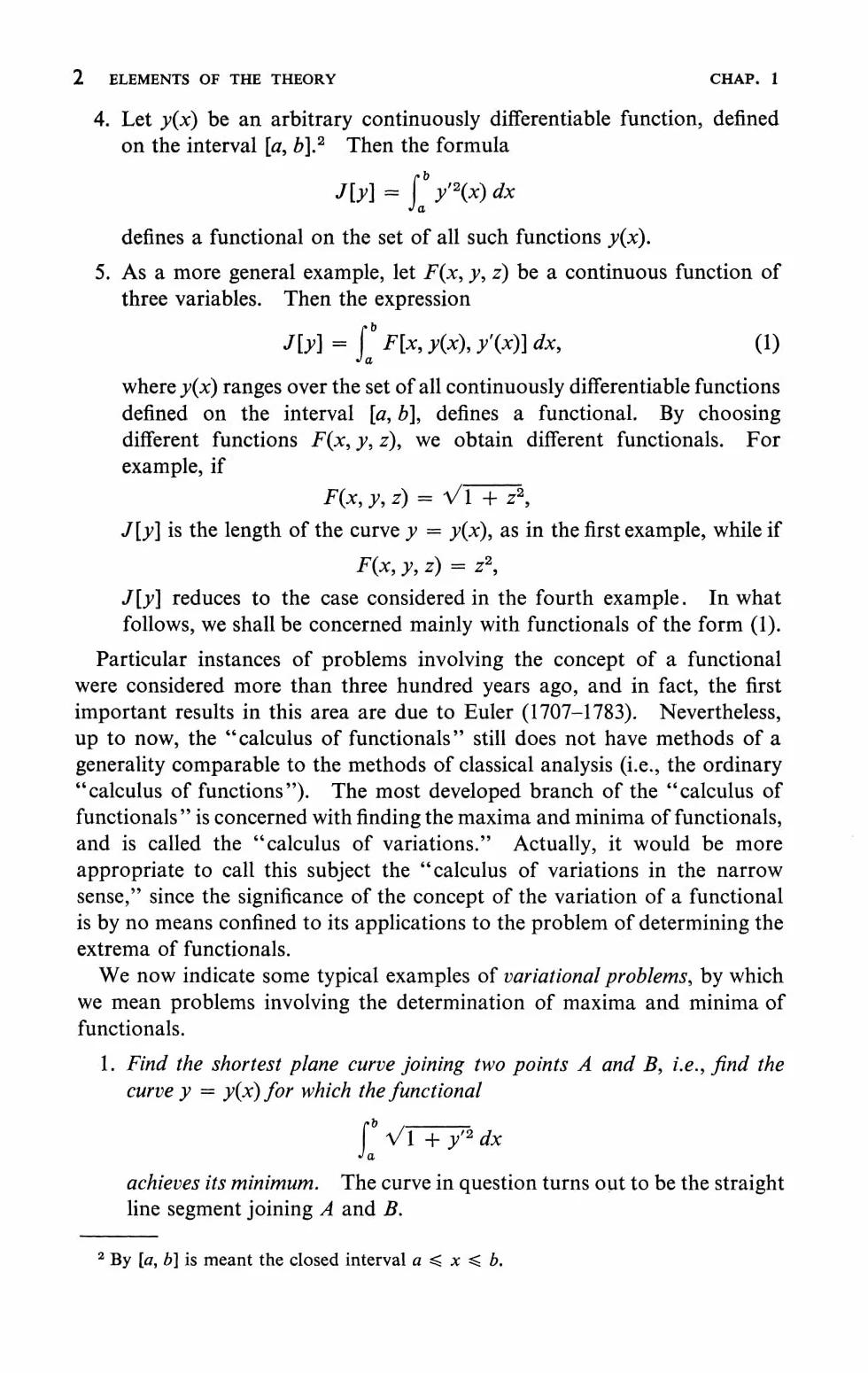 Calculus of Variations