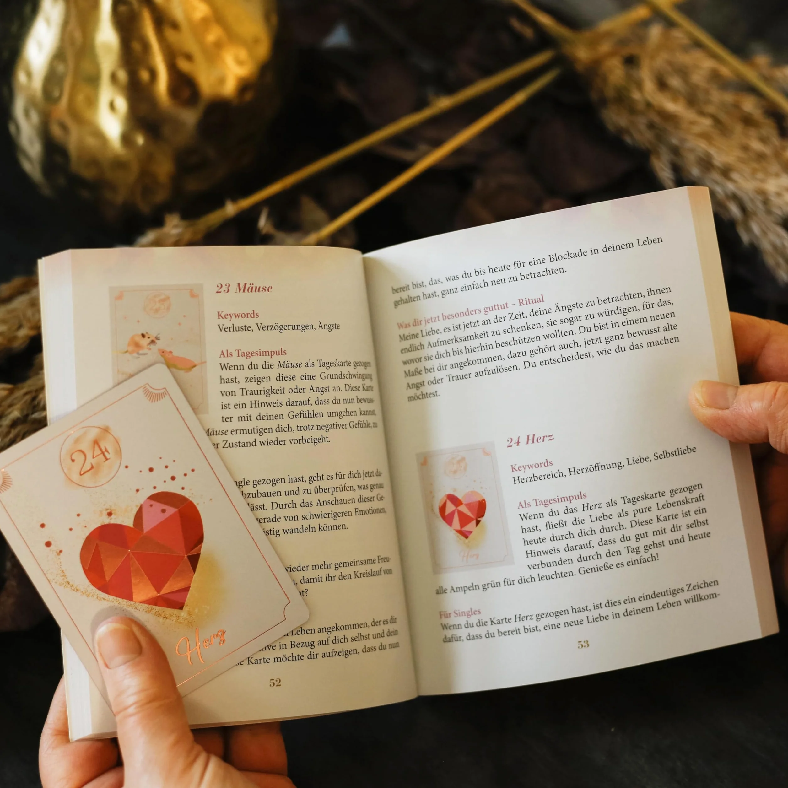 Love Lenormand - 40 Orakelkarten für deine Selbstliebe, Beziehung, weibliche Kraft