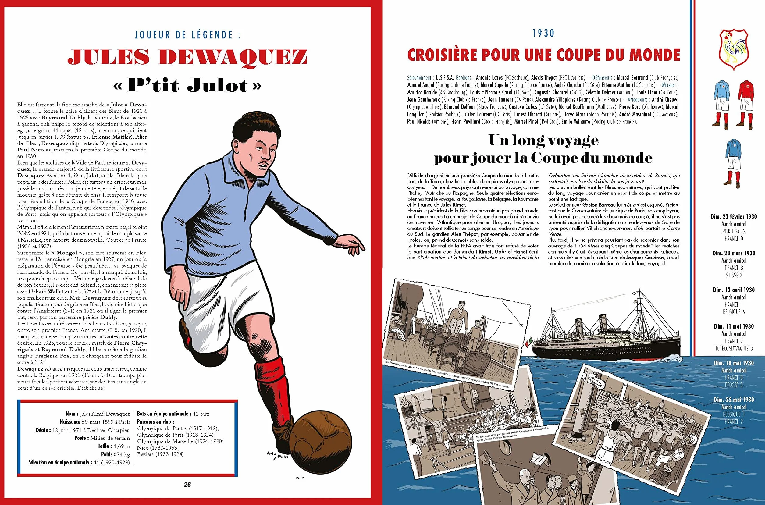 L'Histoire illustrée des bleus - La Grande histoire de l'équipe de France du football