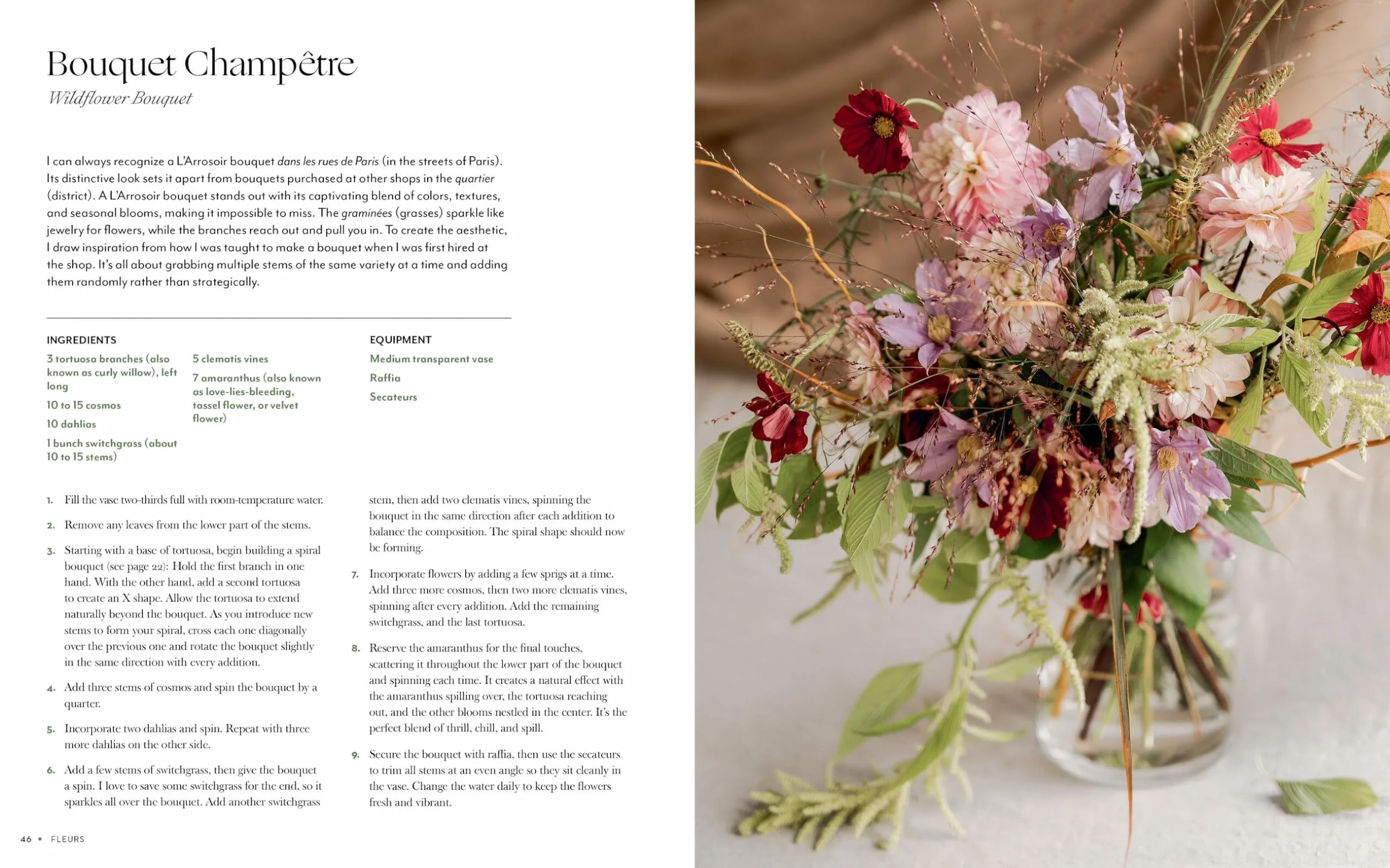 Fleurs: Bouquets, Arrangements, and French Floral Inspirations