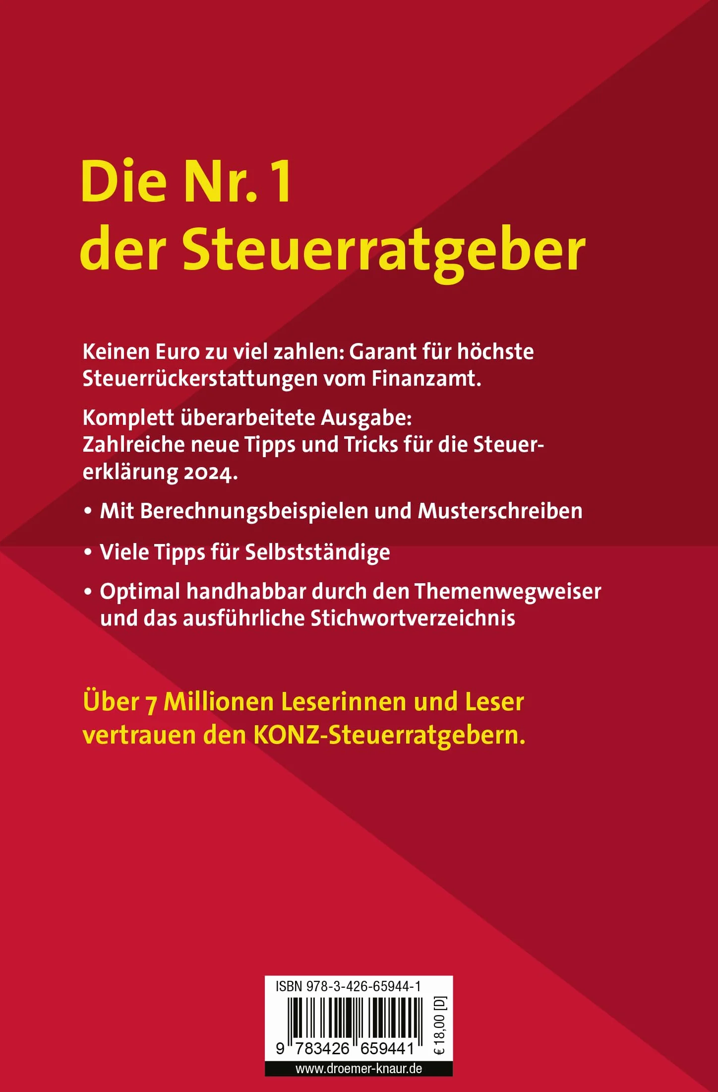 Konz: 1000 ganz legale Steuertricks. Der Ratgeber für alle Steuerzahler. Mehr Wissen. Mehr Geld. Konz. 2025. Für Ihre Steuererklärung 2024