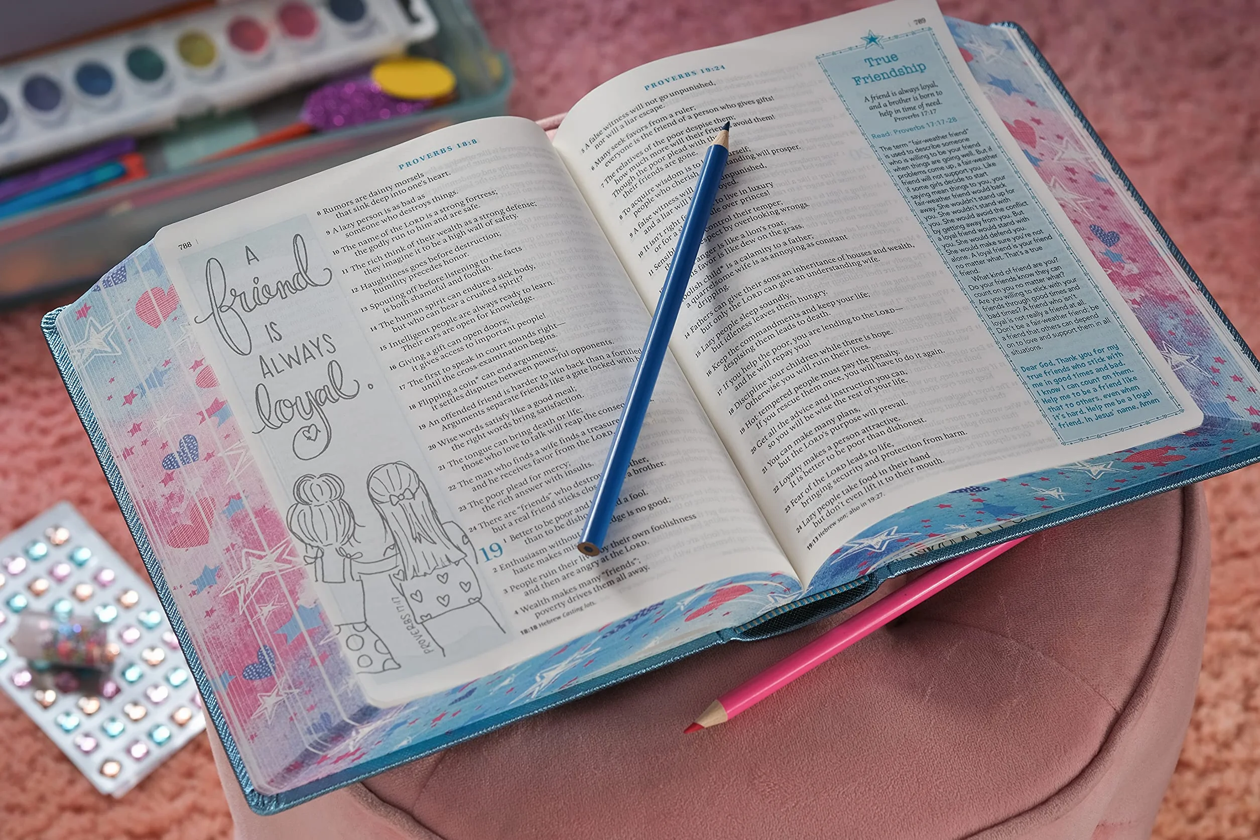 Inspire Bible for Girls NLT: New Living Translation, The Bible for Coloring & Creative Journaling