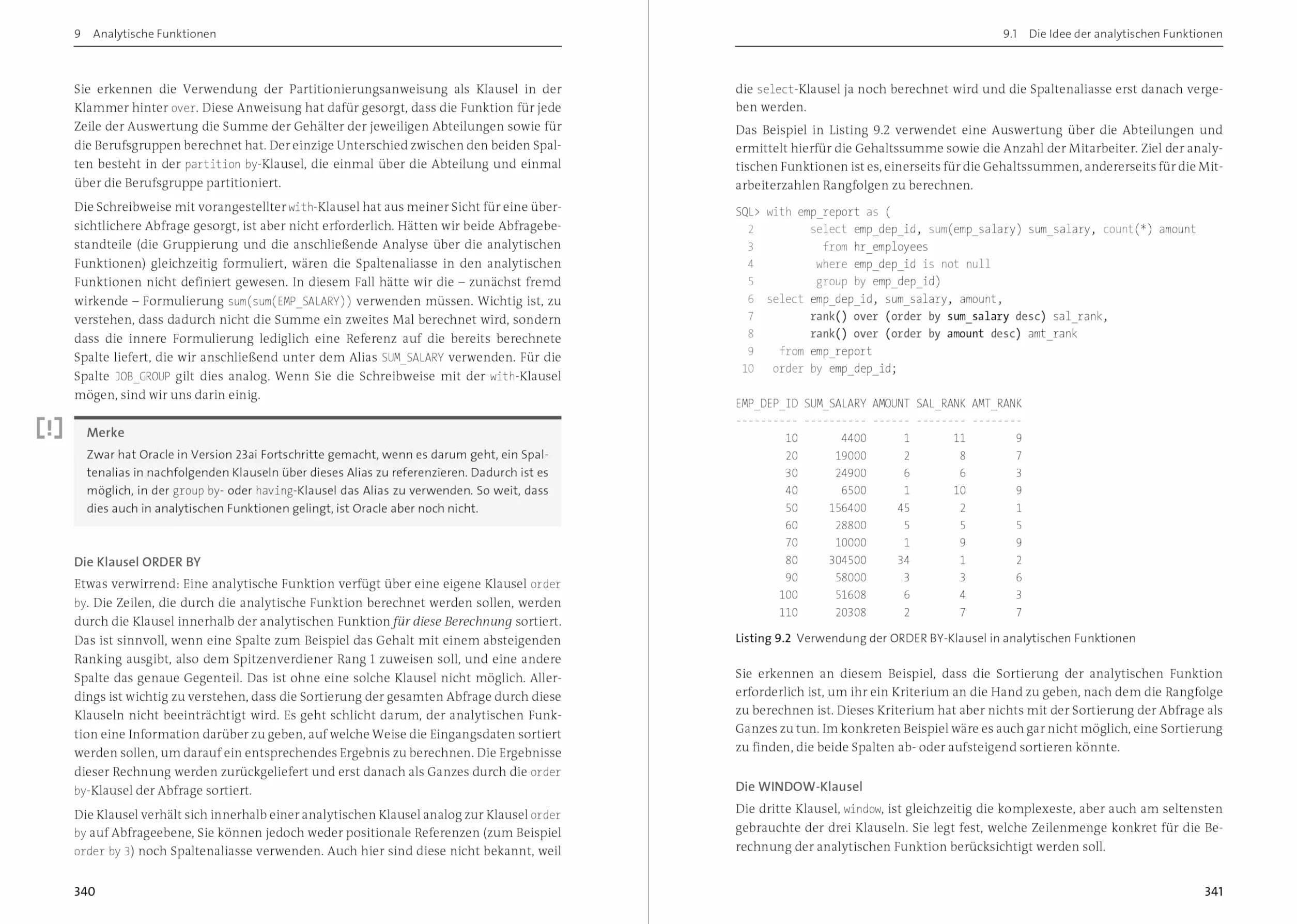 Oracle SQL: Das umfassende Handbuch für den effizienten Einsatz von Oracle SQL. Mit vielen Aufgaben und Beispielen. Aktuell zu Oracle 23ai