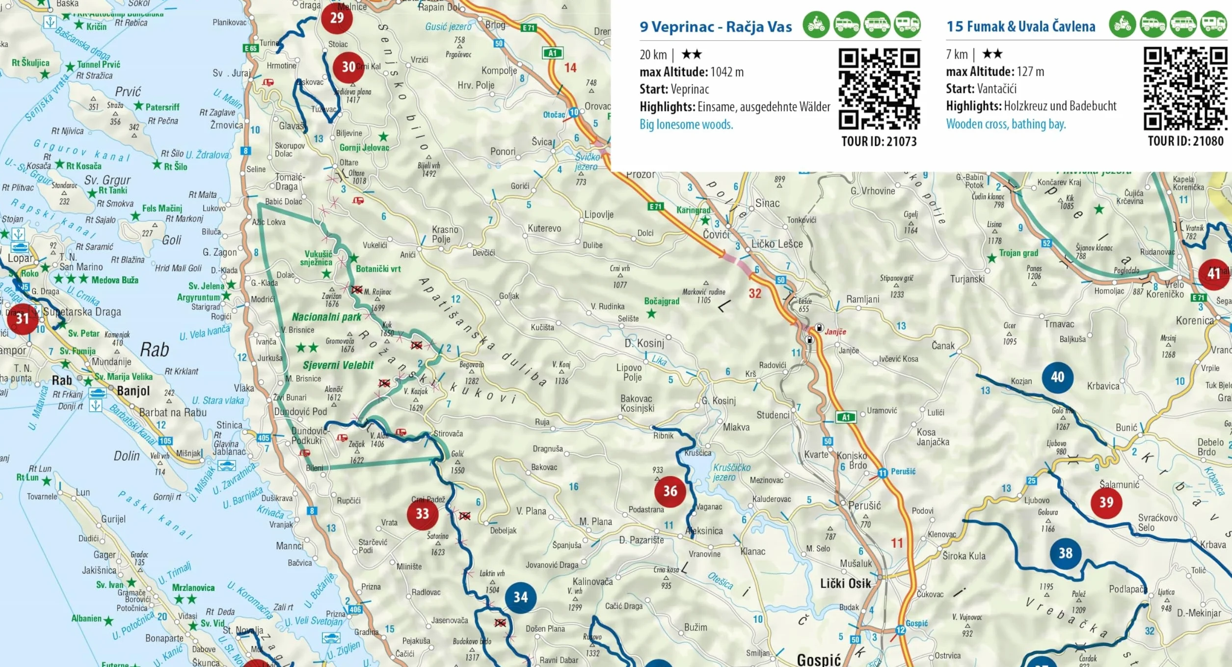 FolyMaps OFFROAD Croatia 1:250 000: Special map with over 80 off-road tracks