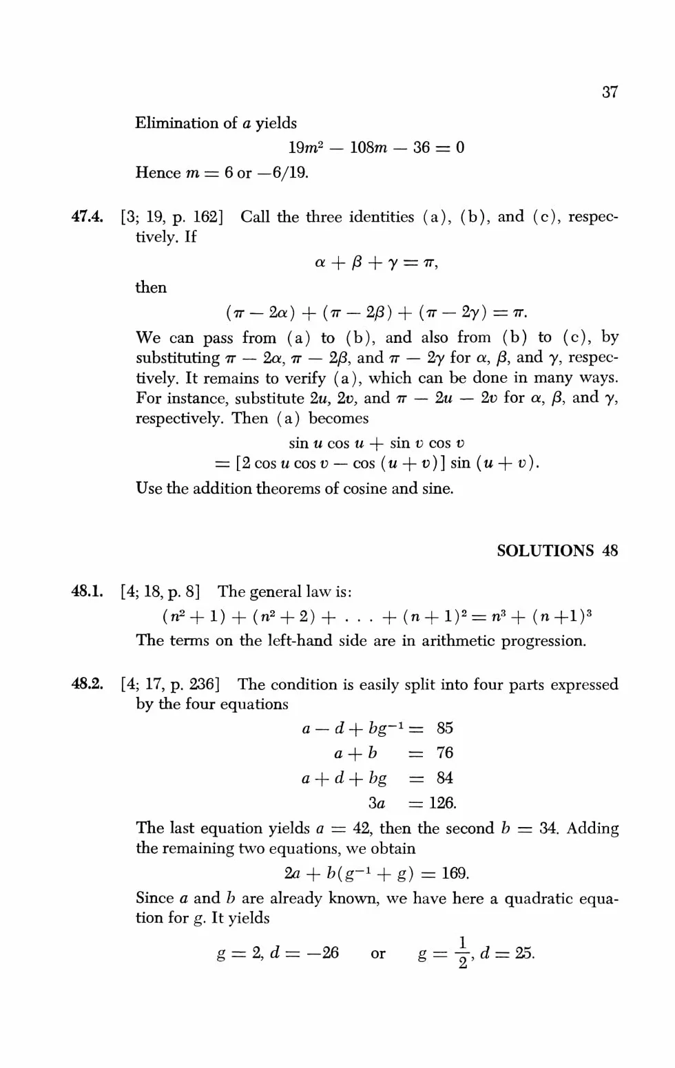 The Stanford Mathematics Problem Book: With Hints and Solutions