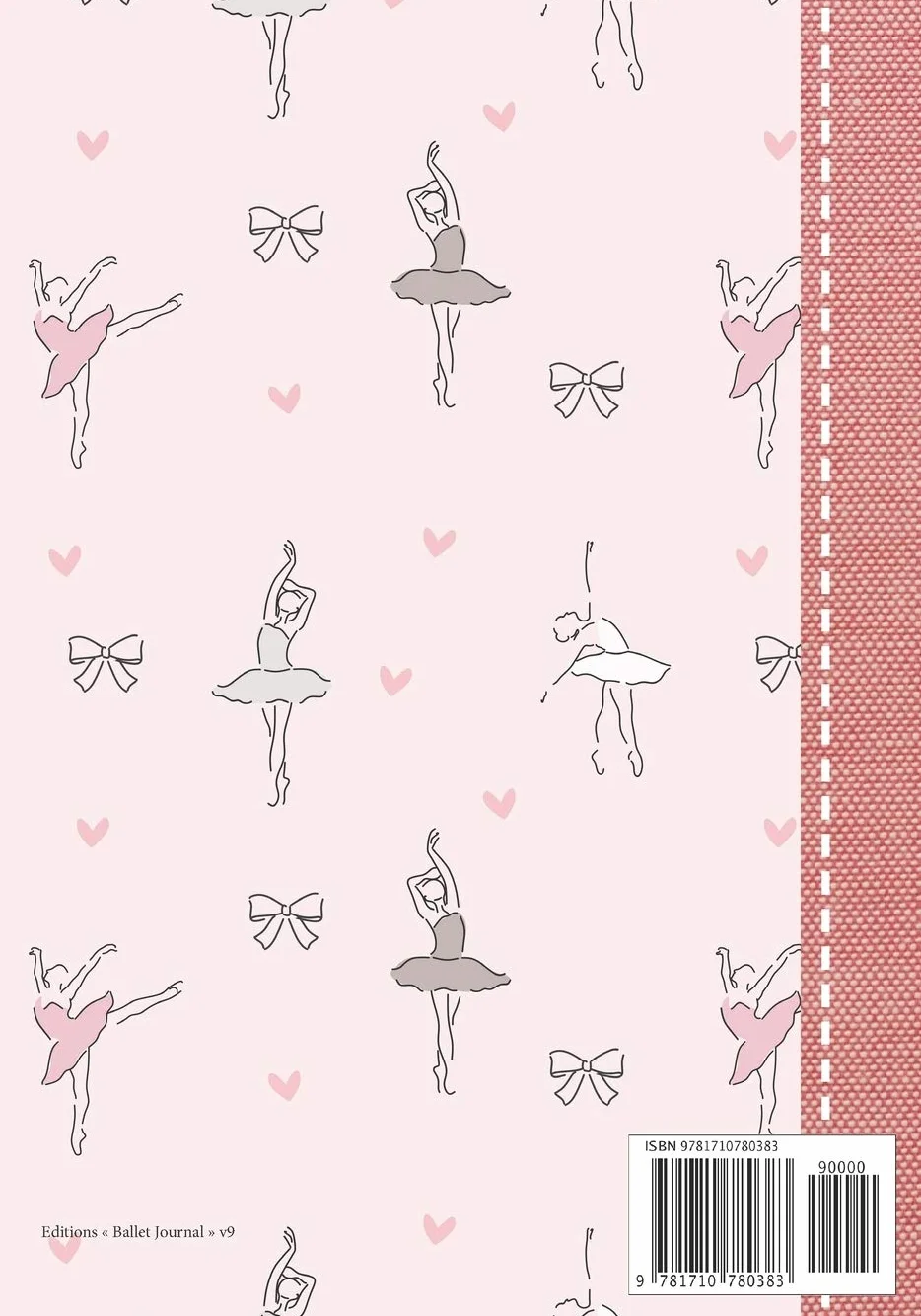Ballet journal: Dance notebook for girls | Ballet notebook | Ballet books for teens, girls and dancers | 101 pages lined | 7x10 inches paperback | ... pattern reinforcement cover fabric imitation