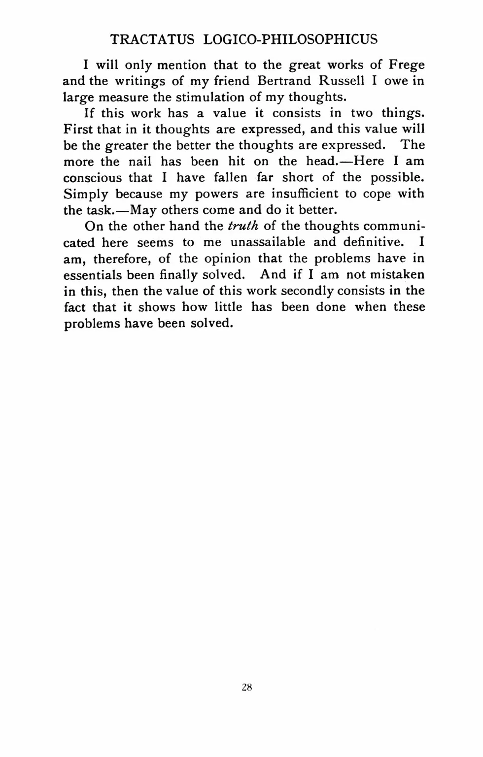 Tractatus Logico-Philosophicus
