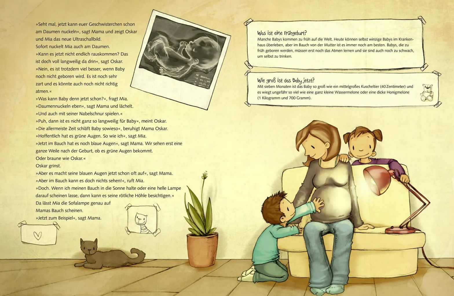 Ein Baby in Mamas Bauch: Ein ehrliches Aufklärungsbuch mit verständlichen Texten und stimmungsvollen Bildern für Kinder ab 6 Jahren