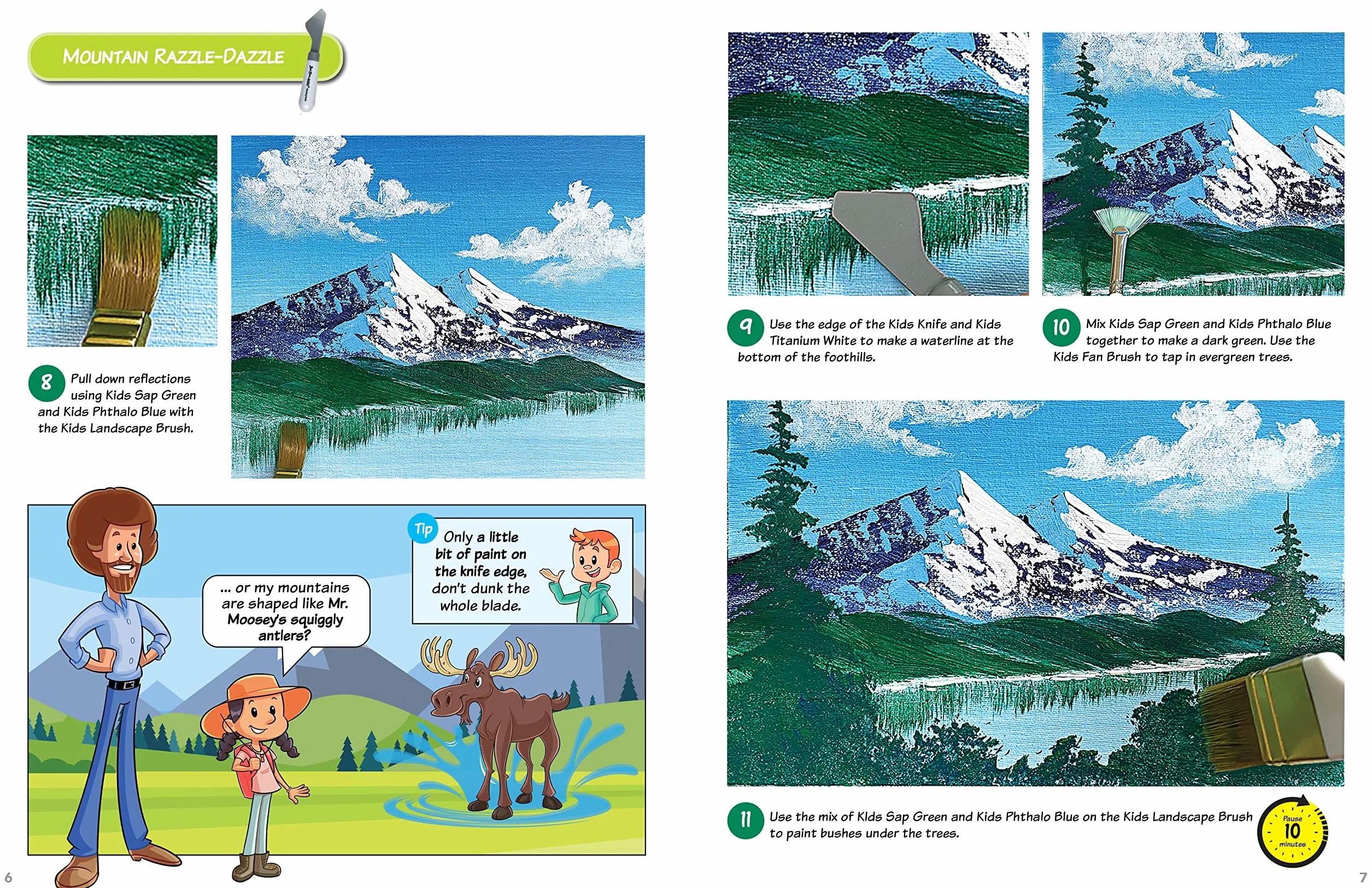 Painting with Bob Ross for Kids: With These Simple-To-Follow Lessons, in No Time You'll Be Painting Just Like Television's Favorite Painter, Bob Ross!