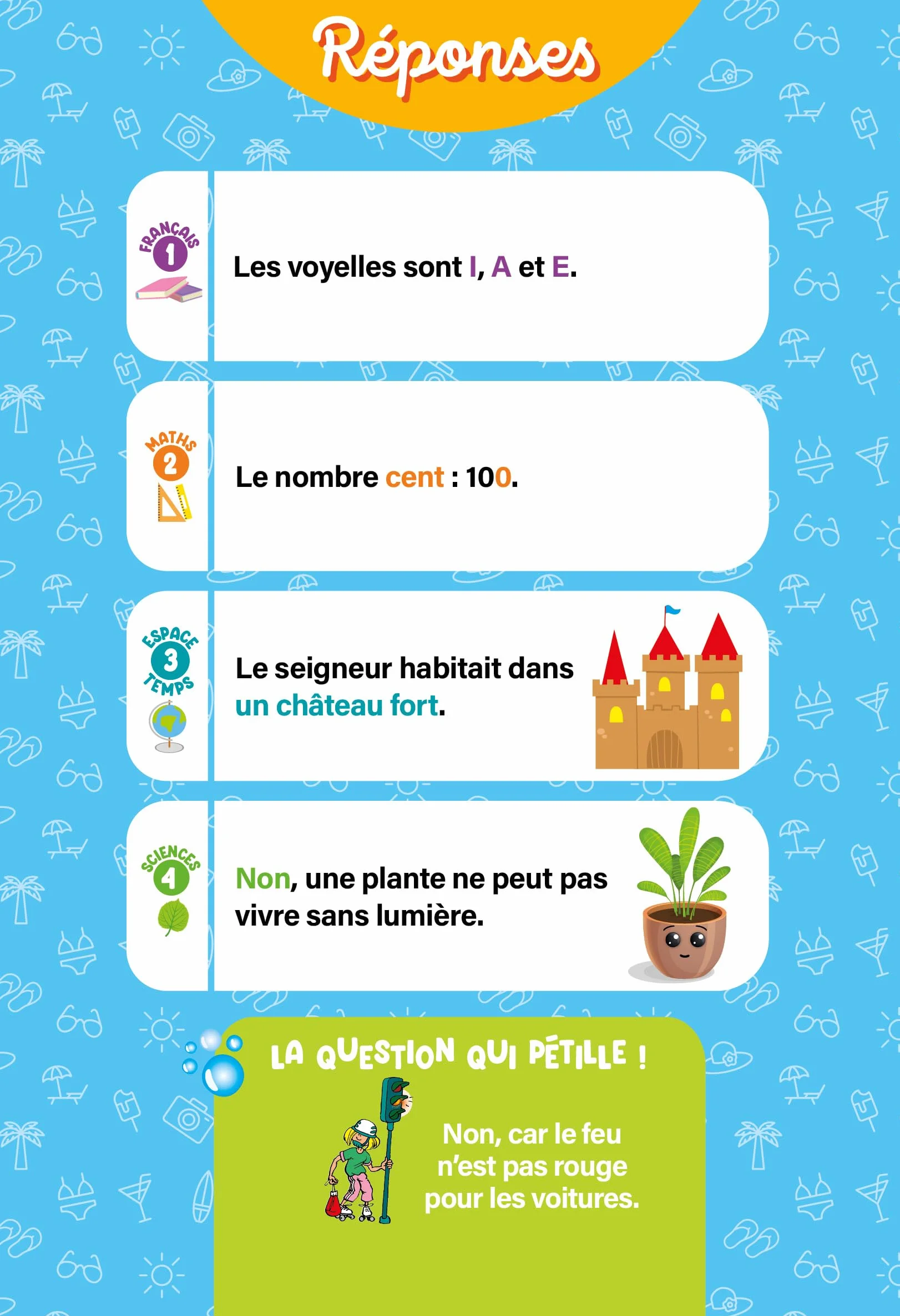 Questions pour réviser - Du CP au CE1 - Cahier de vacances 2026