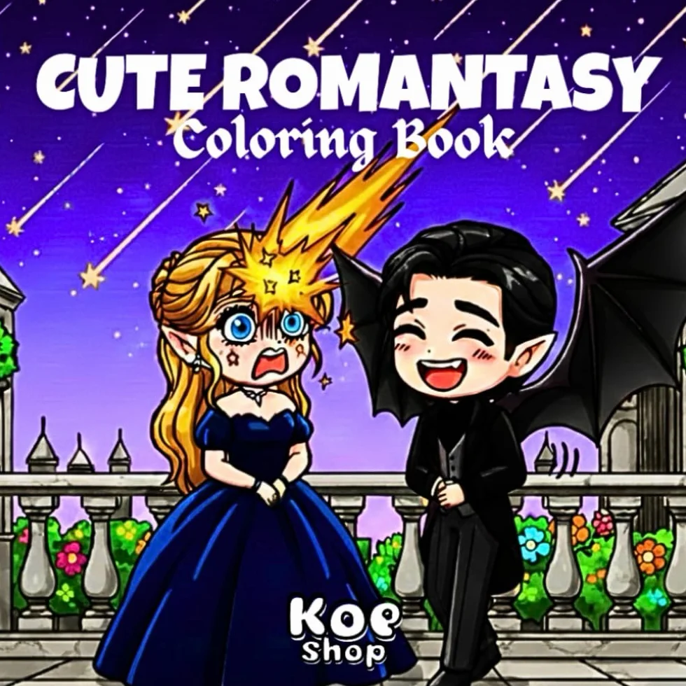 Cute Romantasy: Coloring Book