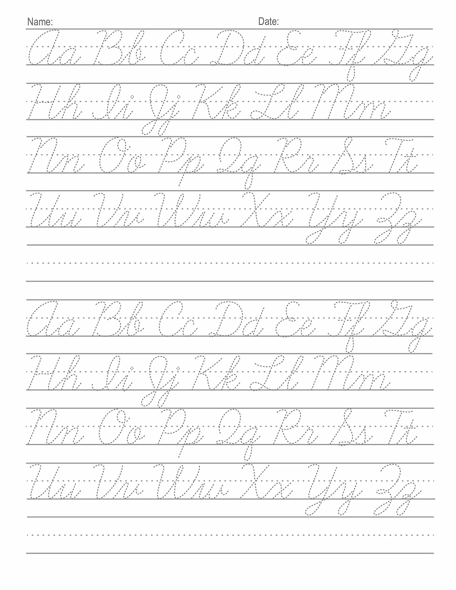 Cursive Handwriting Workbook For Kids: Cursive for beginners workbook. Cursive letter tracing book. Cursive writing practice book to learn writing in cursive: 1