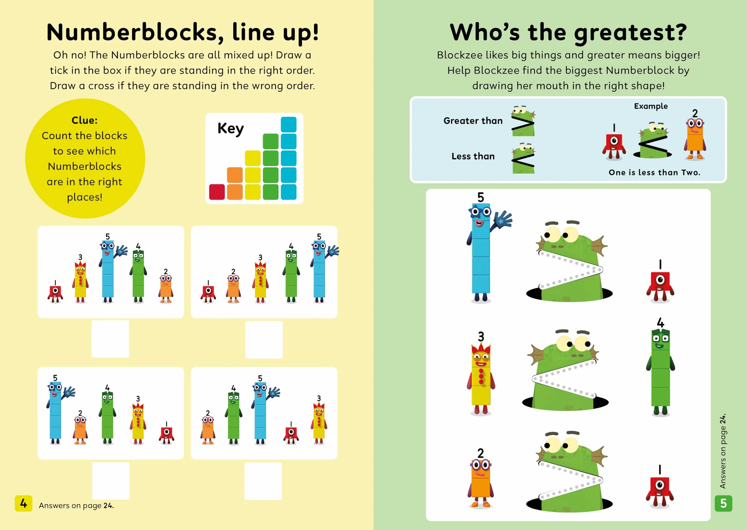 Numberblocks Puzzles and Games (Red Level Workbook): 3