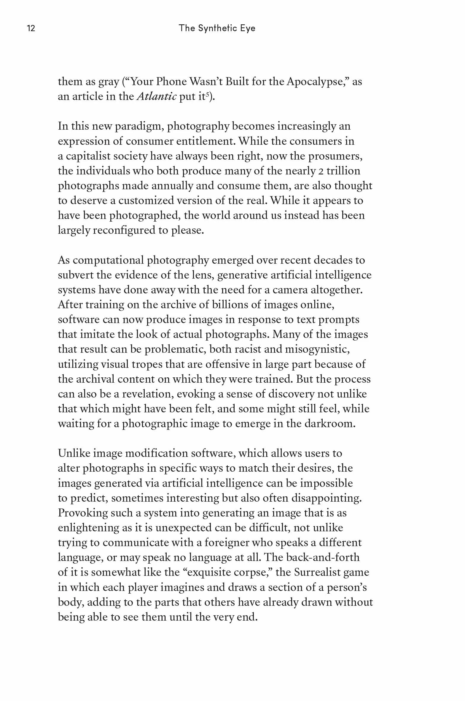 The Synthetic Eye: Photography Transformed in the Age of AI