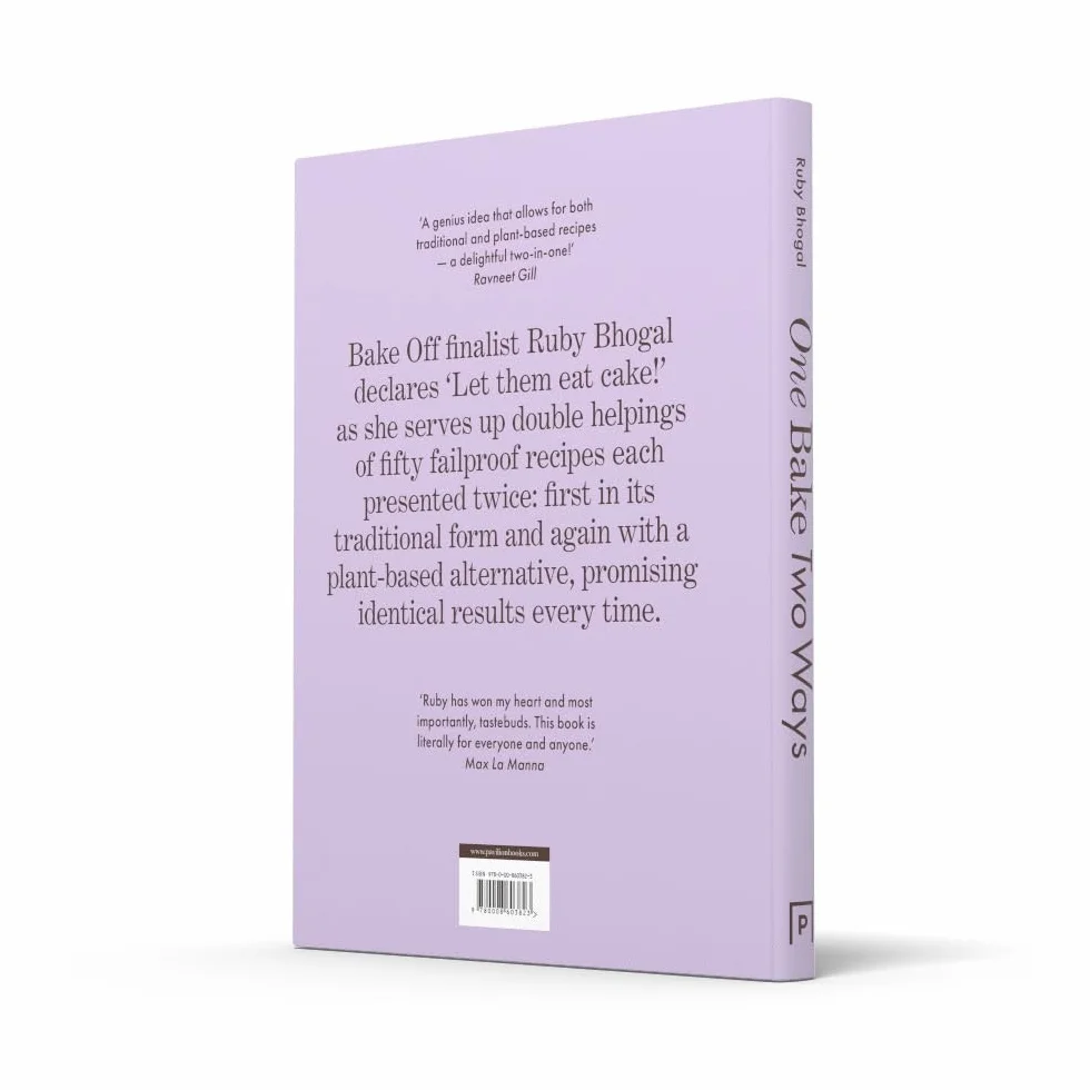 One Bake, Two Ways: The sweet home baking cookbook from GBBO finalist that includes easy simple cake and dessert vegan recipes, as seen on Channel 4’s The Great British Bake Off