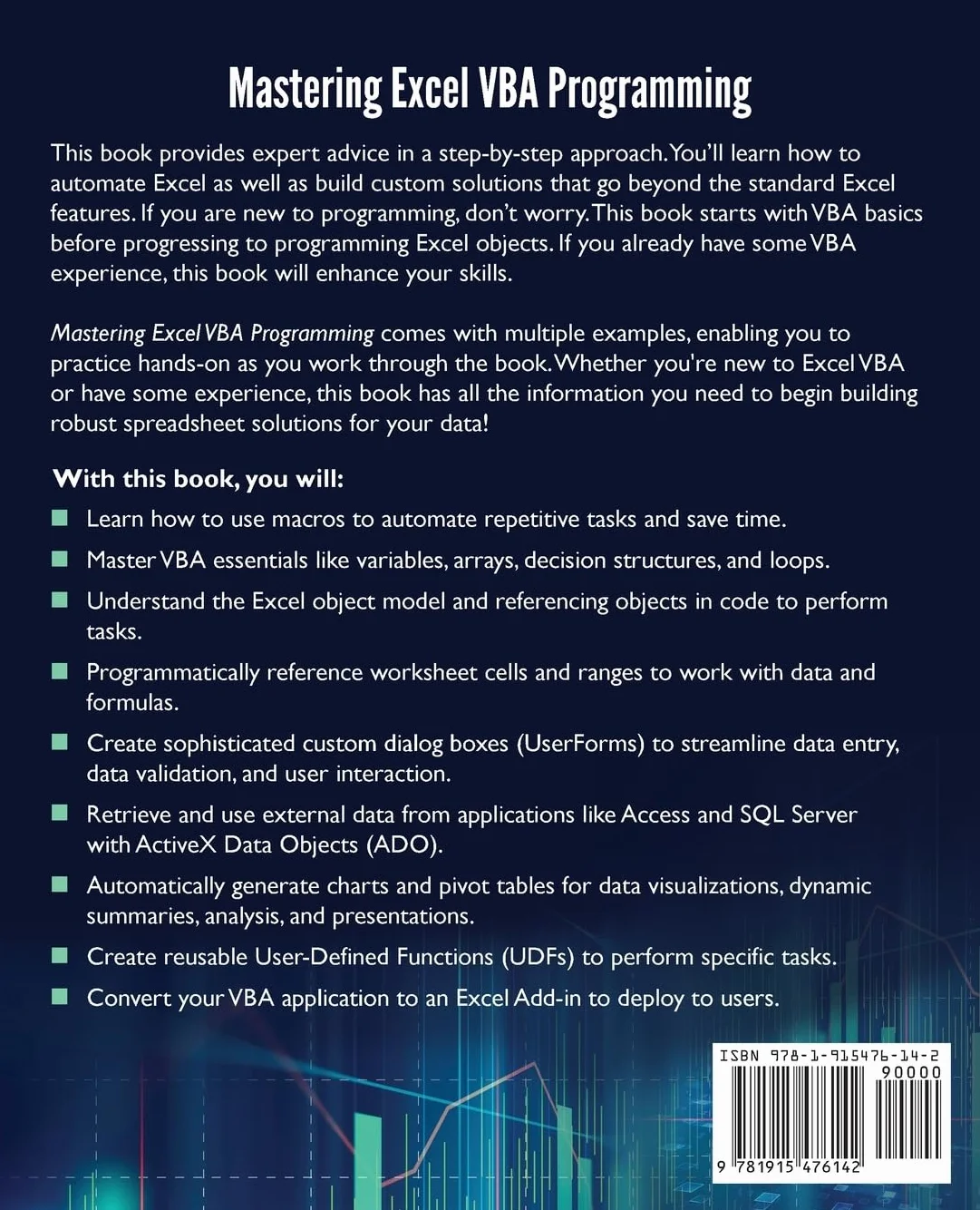 Mastering Excel VBA Programming: A Hands-On Guide to Automating Excel and Building Custom Solutions with VBA and Macros