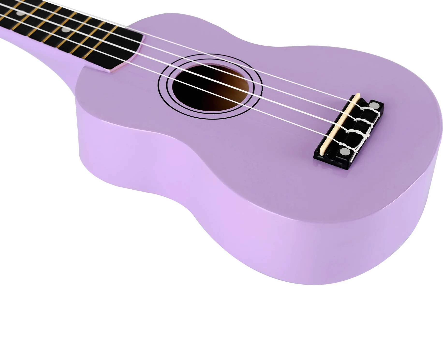 Winzz ukulele sopranowe, zestaw startowy dla początkujących z pokrowcem, urządzeniem do strojenia, dodatkowymi strunami, paskiem, plektronem, naklejkami na próg, arkuszem z chwytami i ściereczką do polerowania