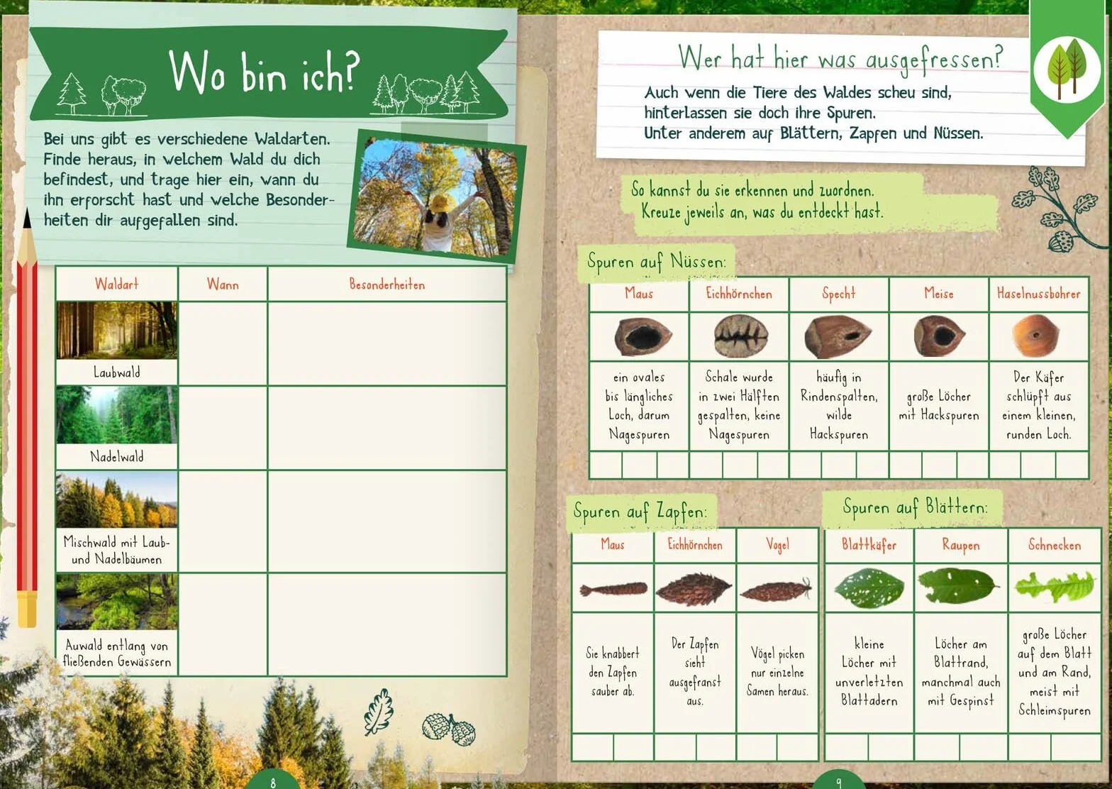 Naturforscher-Kids - Mitmach-Buch für unterwegs: Eintragen, Forschen, Entdecken