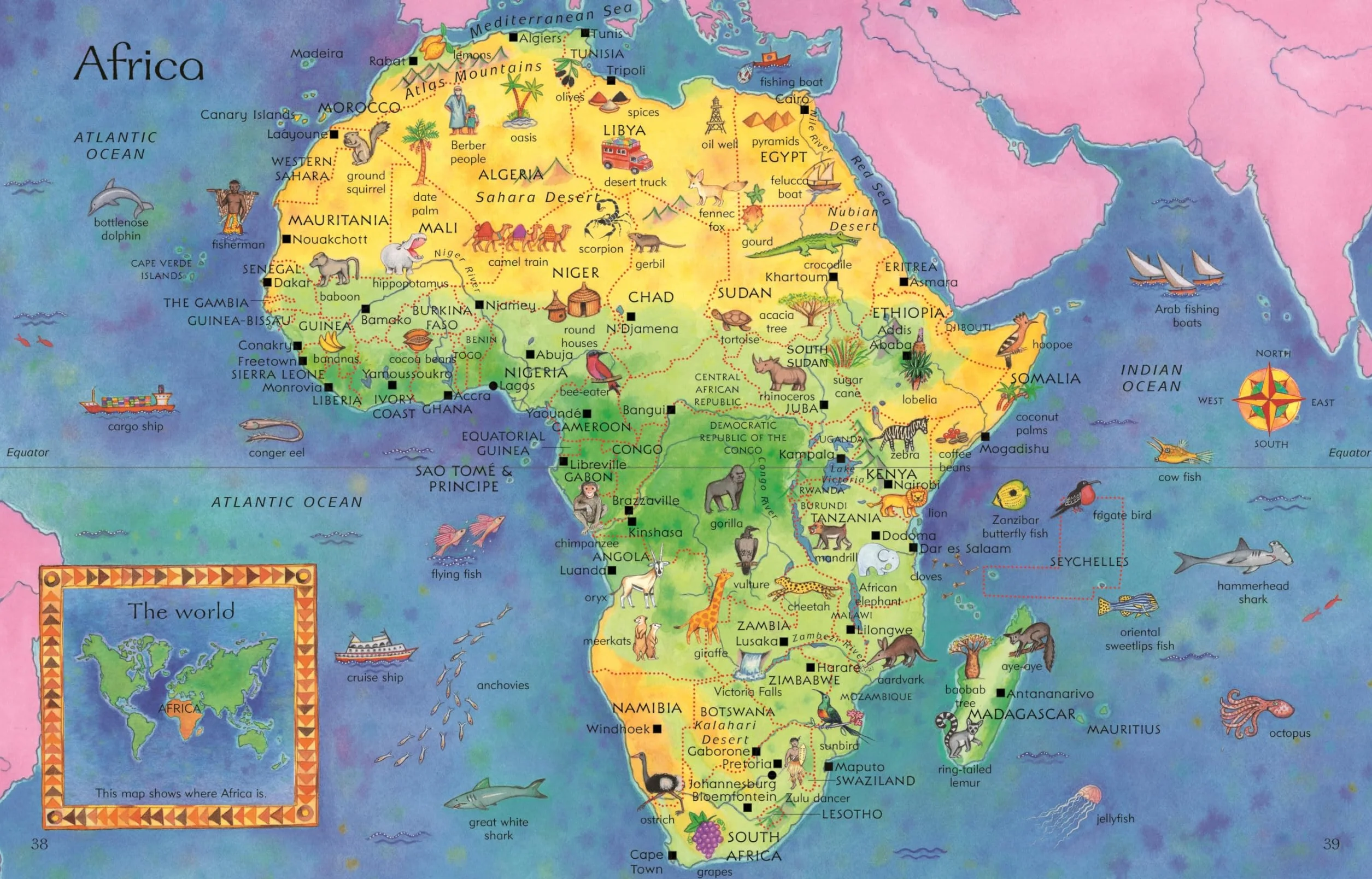 The Usborne Children's Picture Atlas: 1
