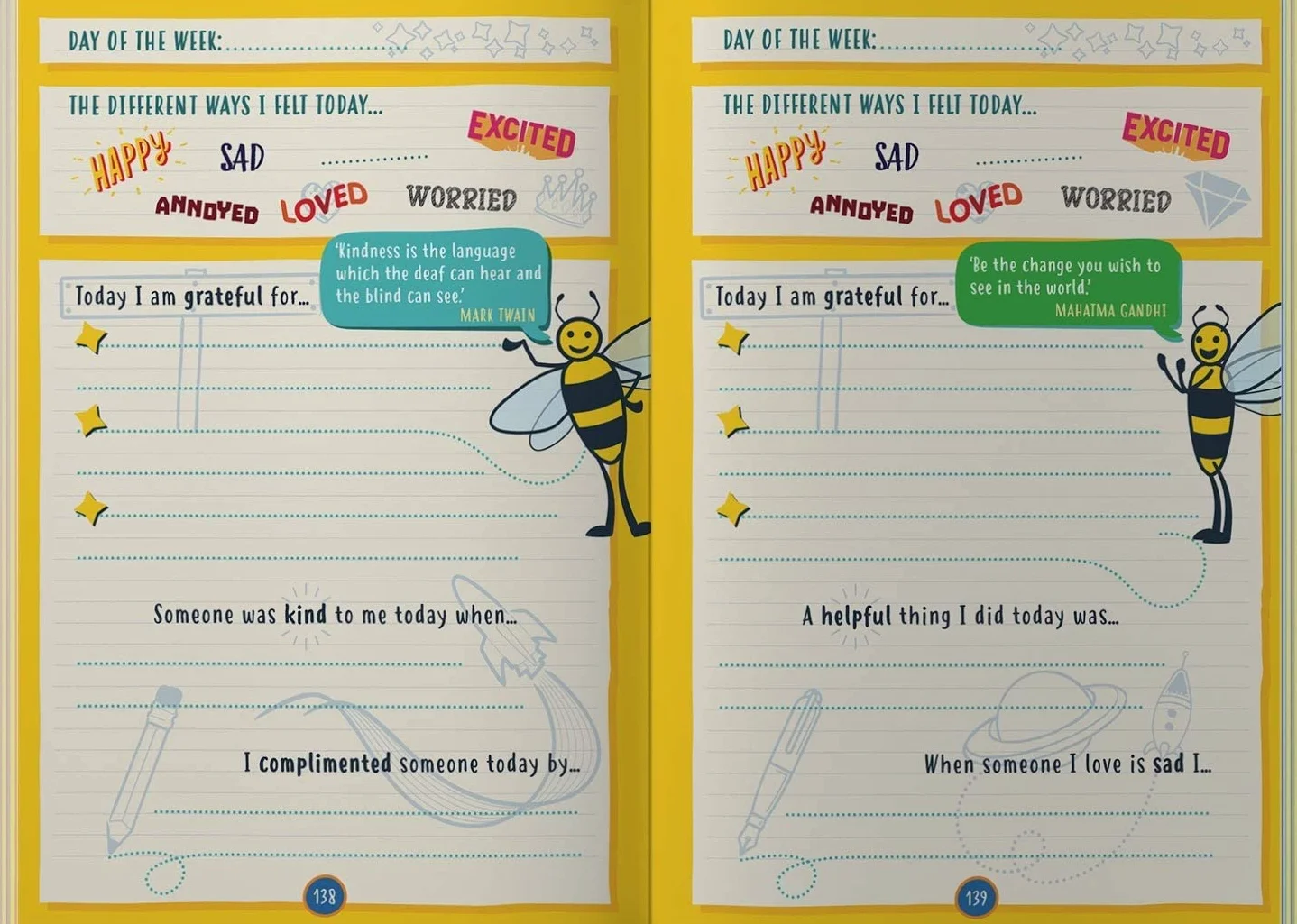 Happy Confident Me: Daily Journal - Gratitude and Growth Mindset Journal That Boosts Children's Happiness, Self-Esteem, Positive Thinking, Mindfulness and Resilience