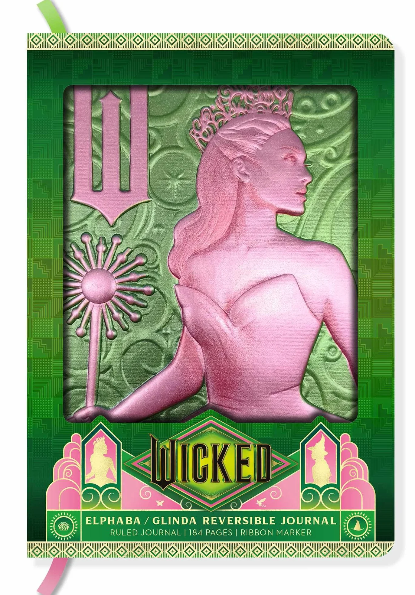 Wicked: Elphaba / Glinda Reversible Sculpted Journal