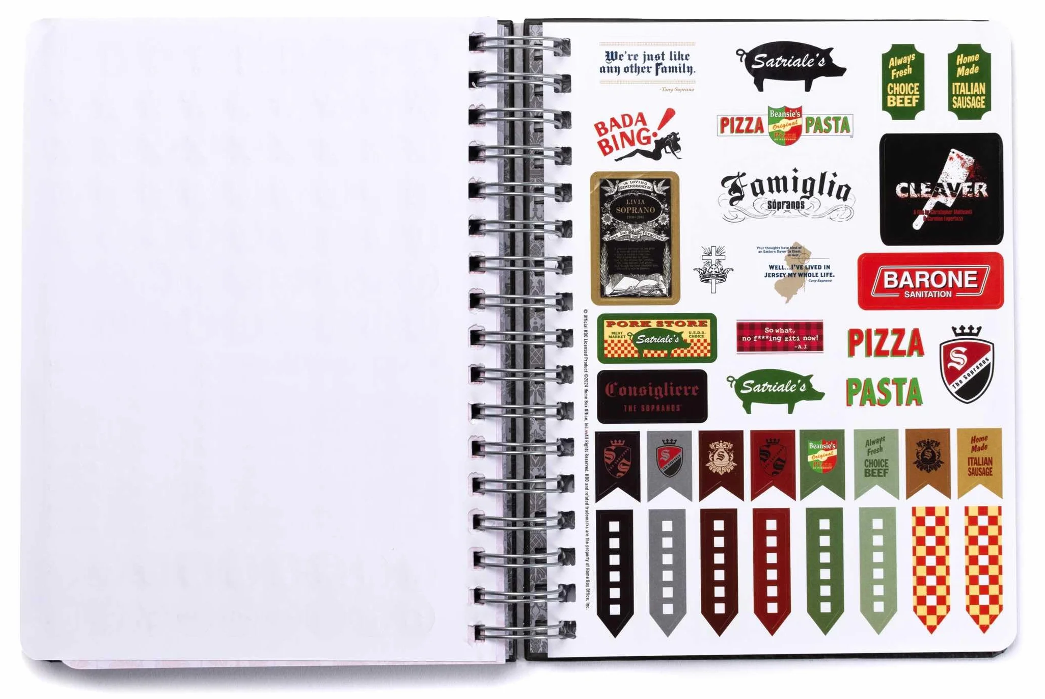 2025 The Sopranos 13-Month Weekly Planner