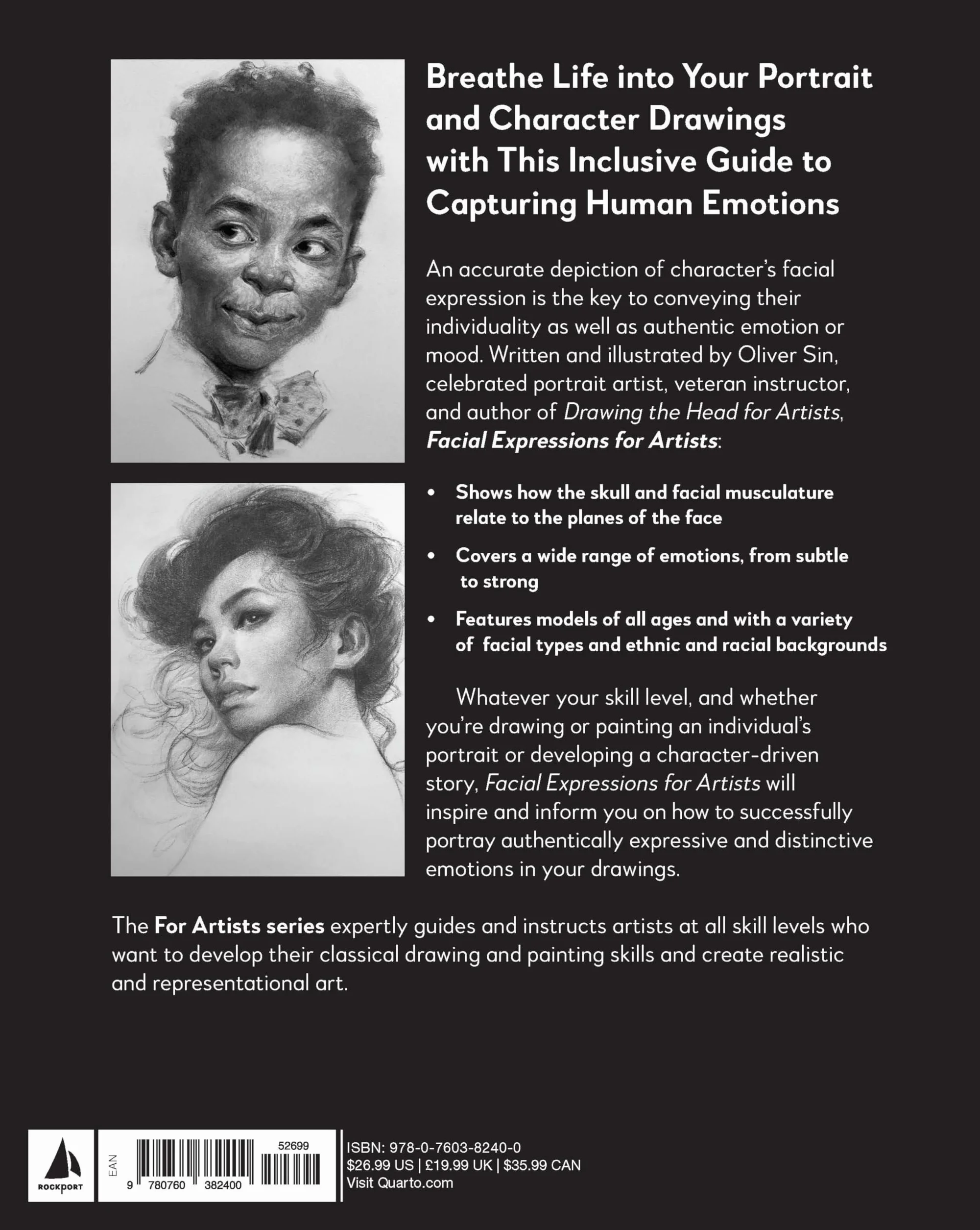 Facial Expressions for Artists: Techniques for Capturing Emotion and Mood in Portrait and Character Drawings: 10