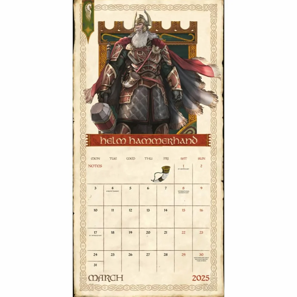 Official The War Of The Rohirrim Movie Square Calendar 2025: Original Danilo-Kalender [Mehrsprachig] [Kalender]