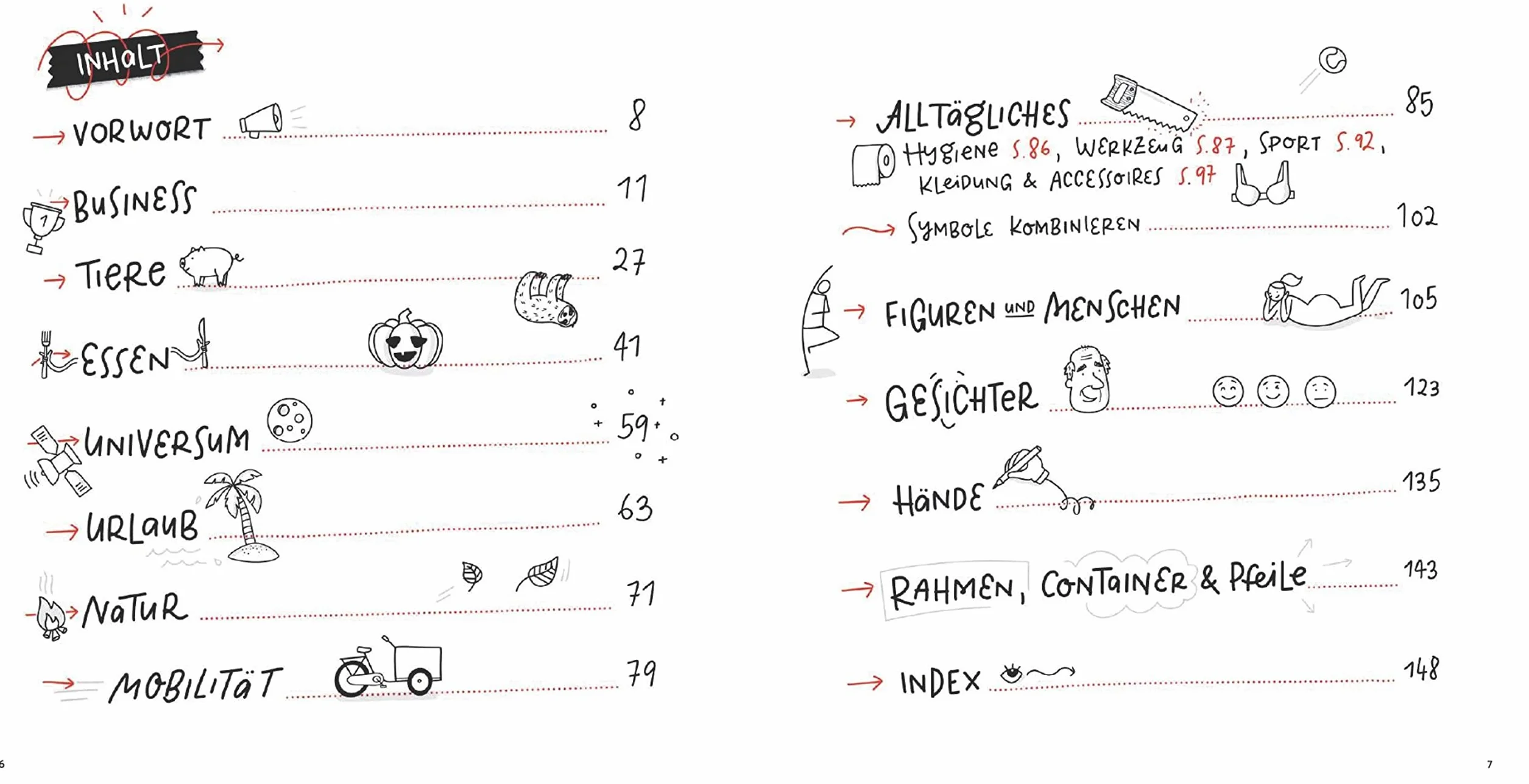 Sketchnotes. Die große Symbol-Bibliothek: 1000 Vorlagen mit vielen Zeichenanleitungen