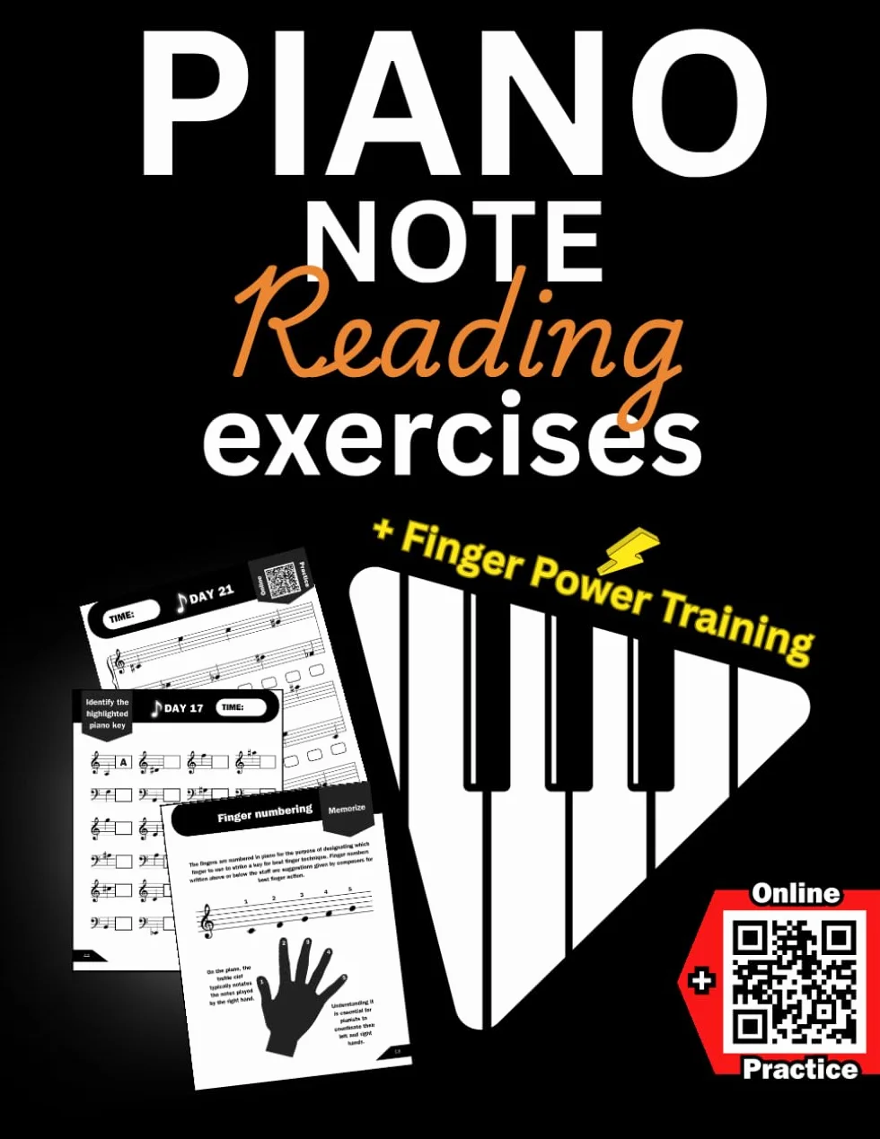 Piano Note Reading Exercises: How to Read Music Fast for Beginners (in 10 Minutes a Day). +Online Practice & Theory
