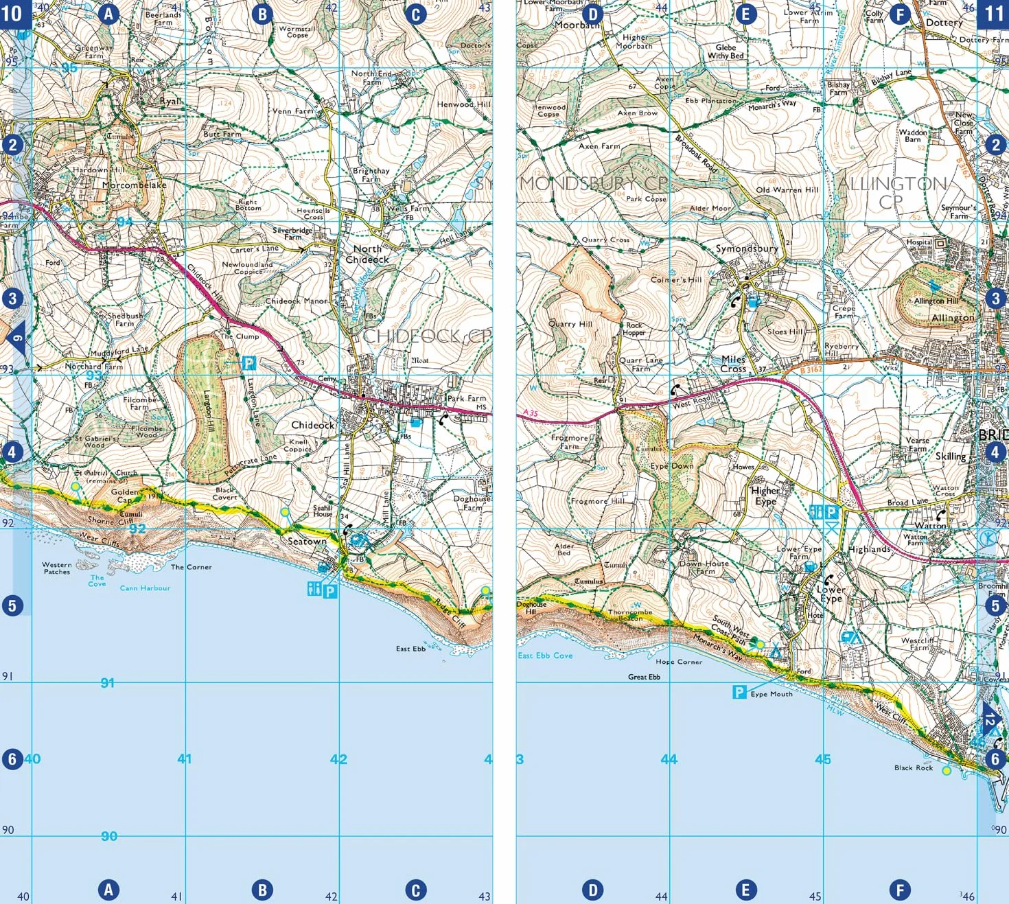 South West Coast Path 5 – Dorset: with Ordnance Survey mapping