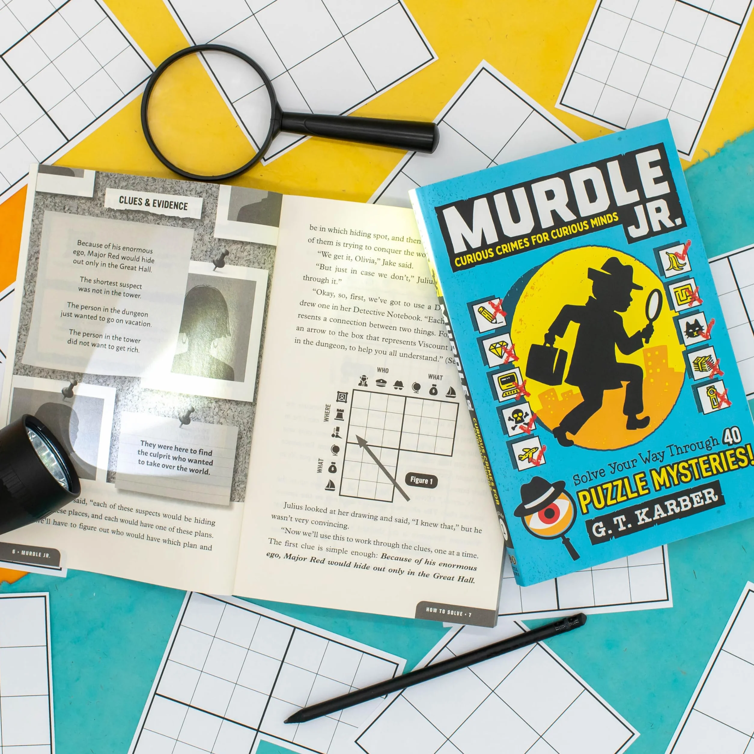 Murdle Jr.: Curious Crimes for Curious Minds: Solve Your Way Through 40 Puzzle Mysteries!: 1