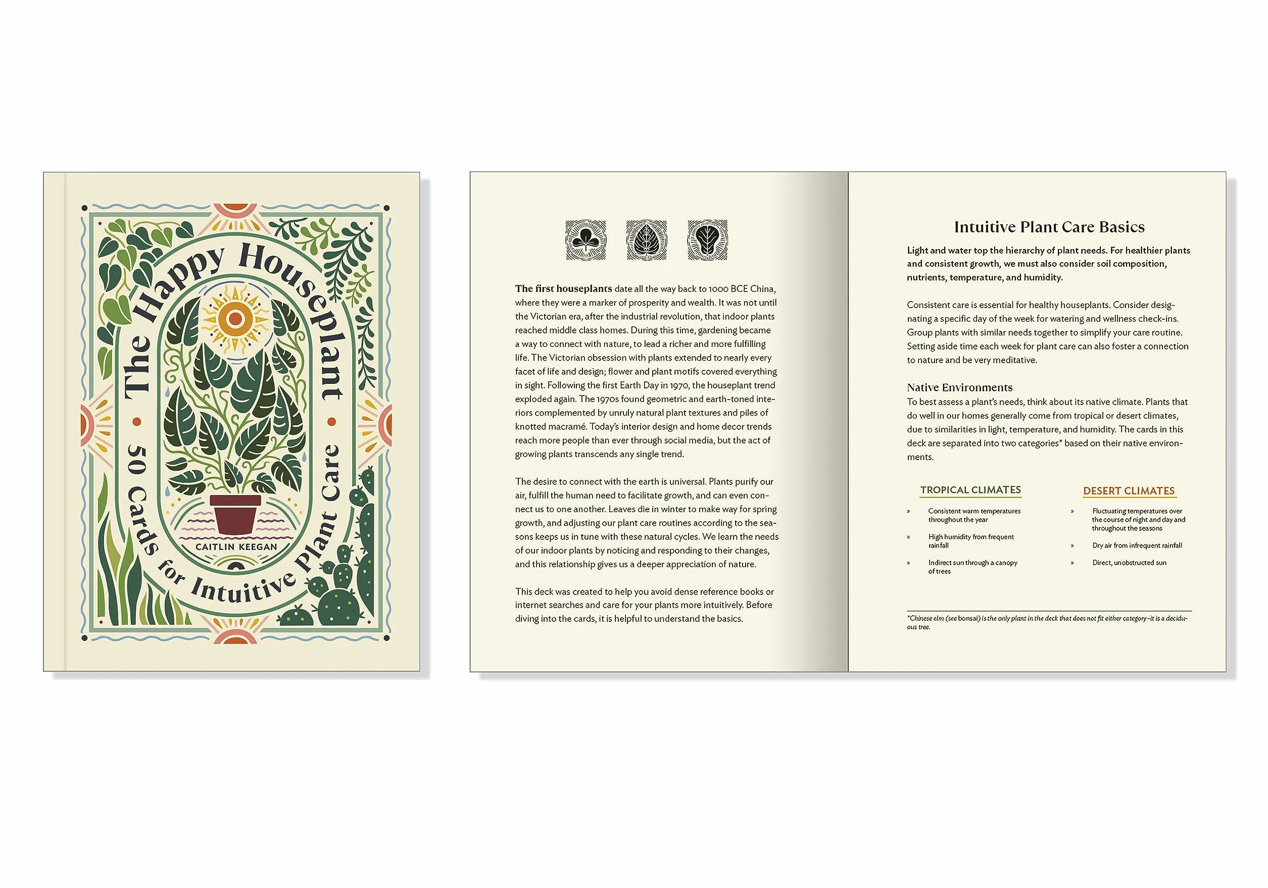 The Happy Houseplant Deck: 50 Cards for Intuitive Plant Care