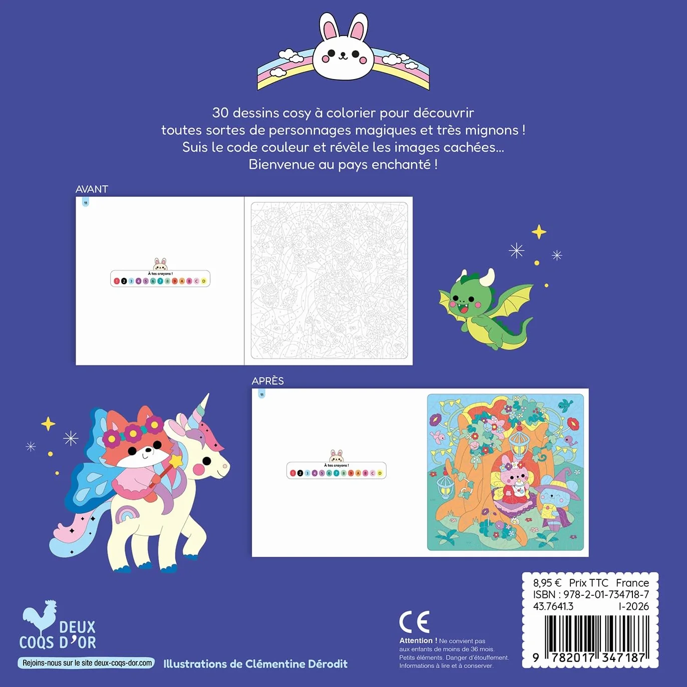 Mes petits amis - Coloriages mystères - Fantasy World
