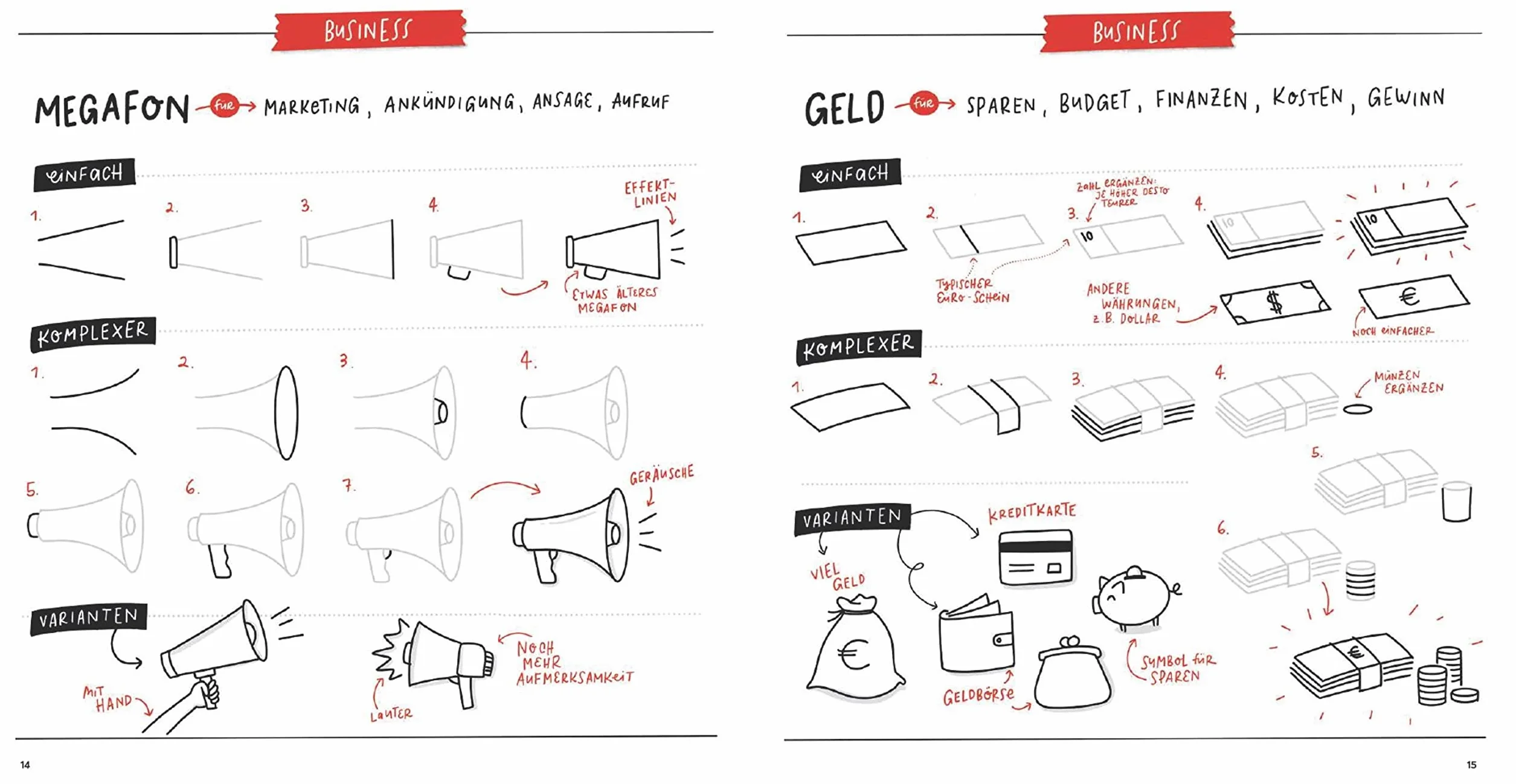 Sketchnotes. Die große Symbol-Bibliothek: 1000 Vorlagen mit vielen Zeichenanleitungen