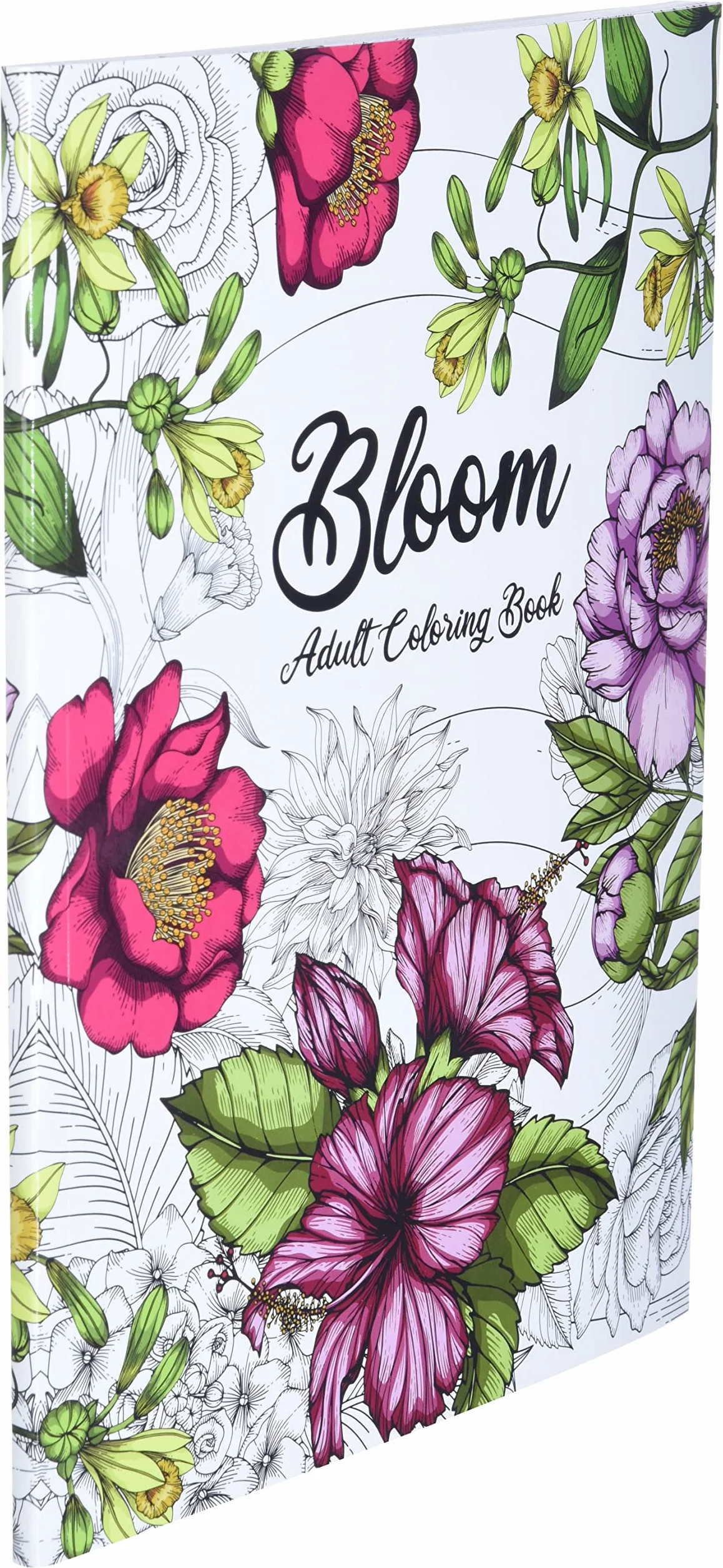 Bloom Adult Coloring Book: Beautiful Flower Garden Patterns and Botanical Floral Prints | Over 50 Designs of Relaxing Nature and Plants to Color