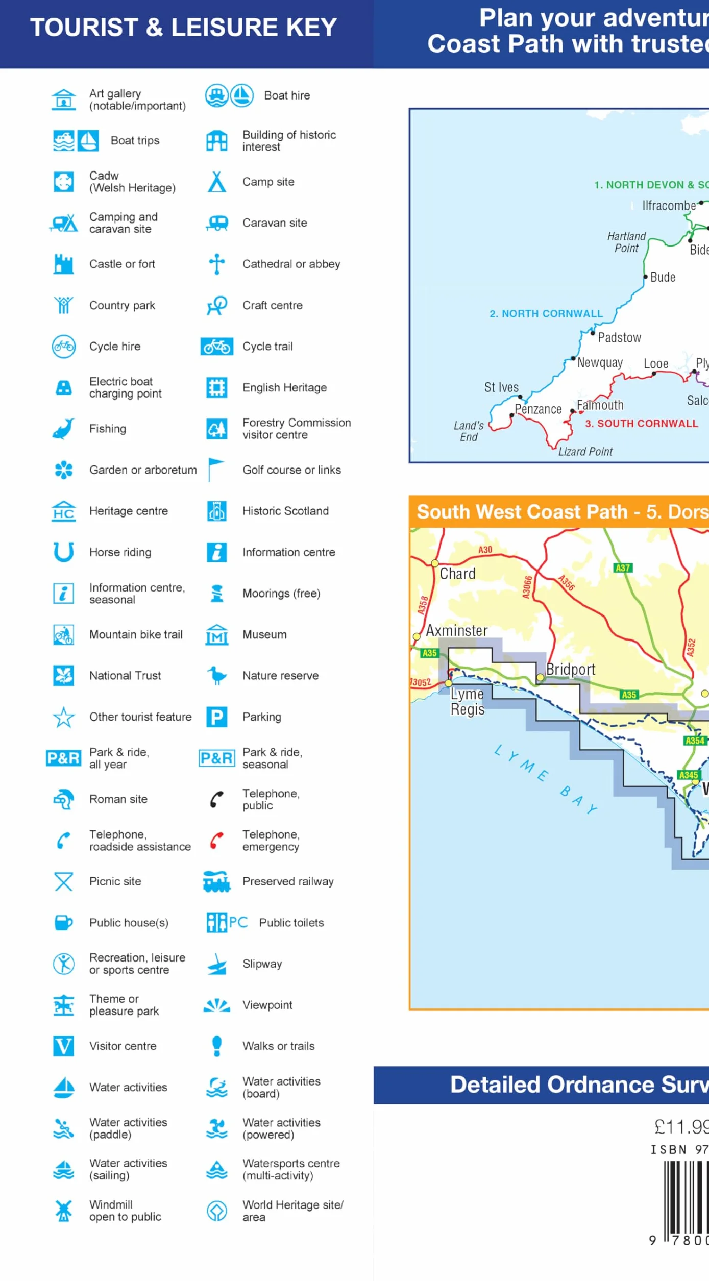 South West Coast Path 5 – Dorset: with Ordnance Survey mapping