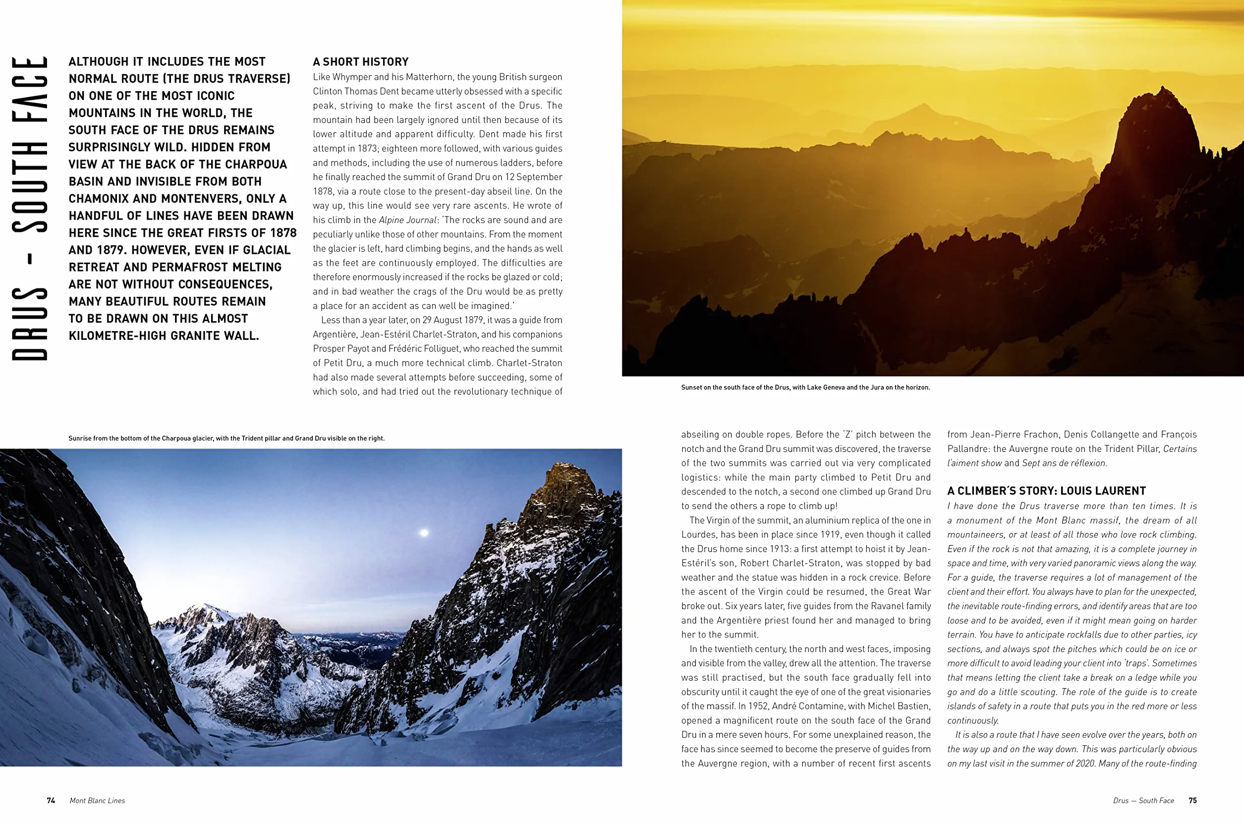 Mont Blanc Lines: Stories and Photos Celebrating the Finest Climbing and Skiing Lines of the Mont Blanc Massif