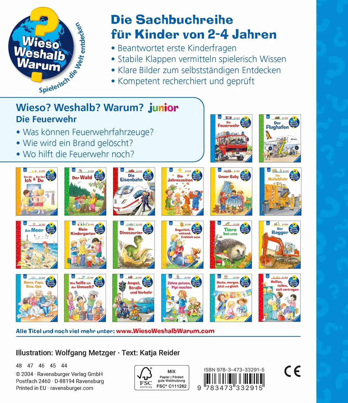 Wieso? Weshalb? Warum? junior, Band 2: Die Feuerwehr