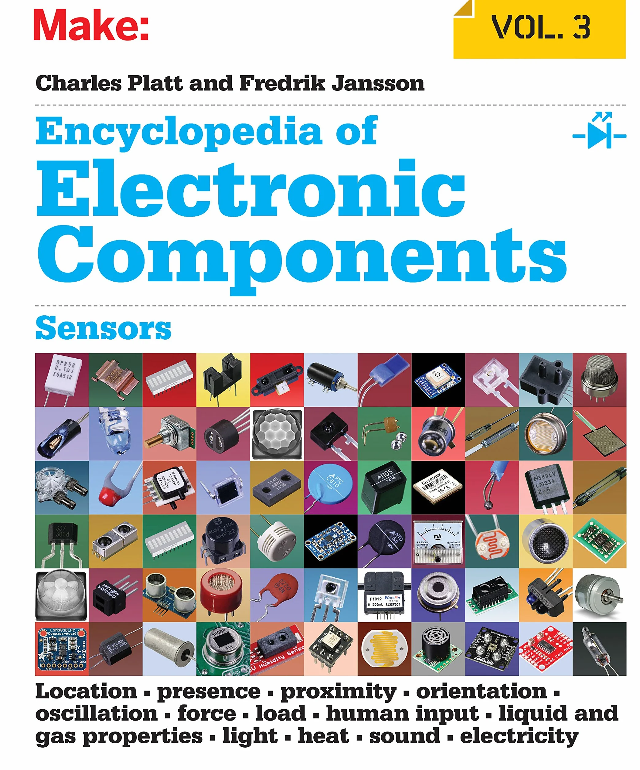 Encyclopedia of Electronic Components, Volume 3: Sensors for Location, Presence, Proximity, Orientation, Oscillation, Force, Load, Human Input, Liquid ... Light, Heat, Sound, and Electricity
