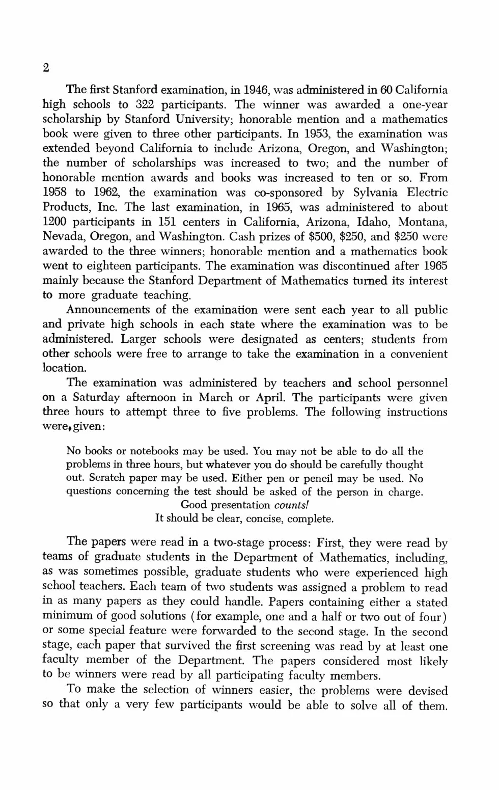 The Stanford Mathematics Problem Book: With Hints and Solutions