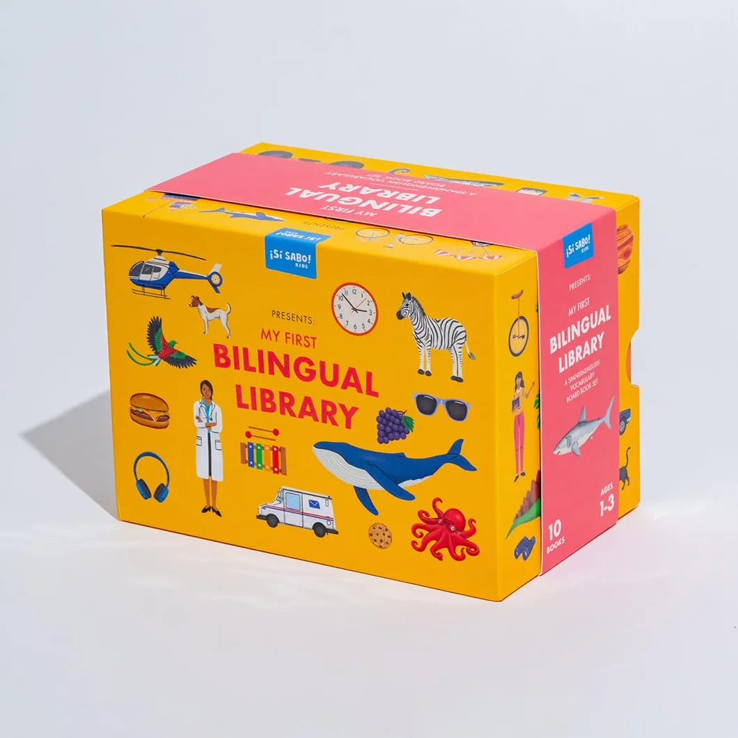 My First Bilingual Library: A Spanish-English Vocabulary Board Book Set of Colors, Numbers, Animals, ABCs, and More: 2