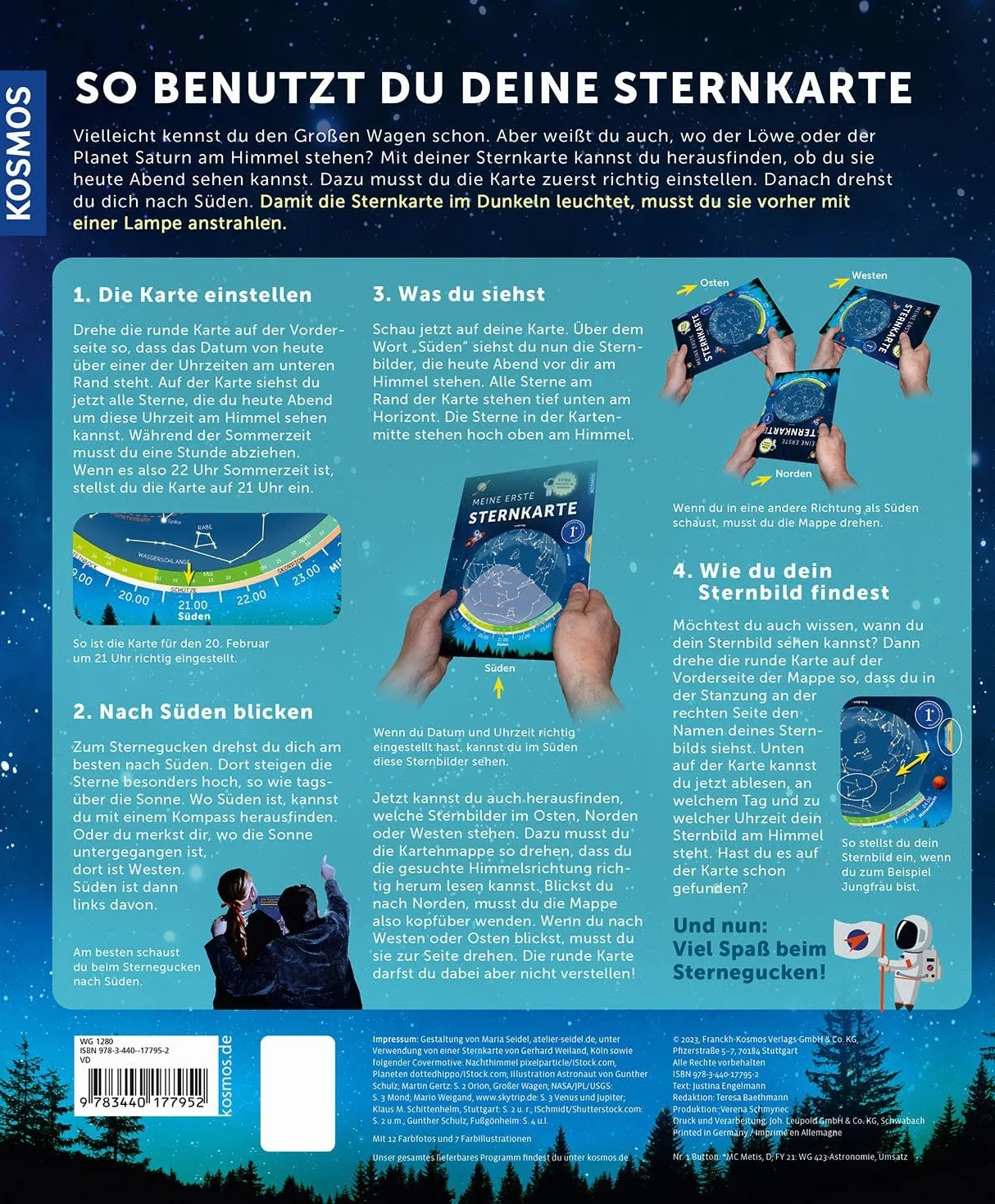 Meine erste Sternkarte: Unsere Sternzeichen, Planeten und die Milchstraße erkennen und finden. Tolles Extra: Sternkarte leuchtet im Dunkeln. Kosmos - die Nr. 1 im Bereich Astronomie!