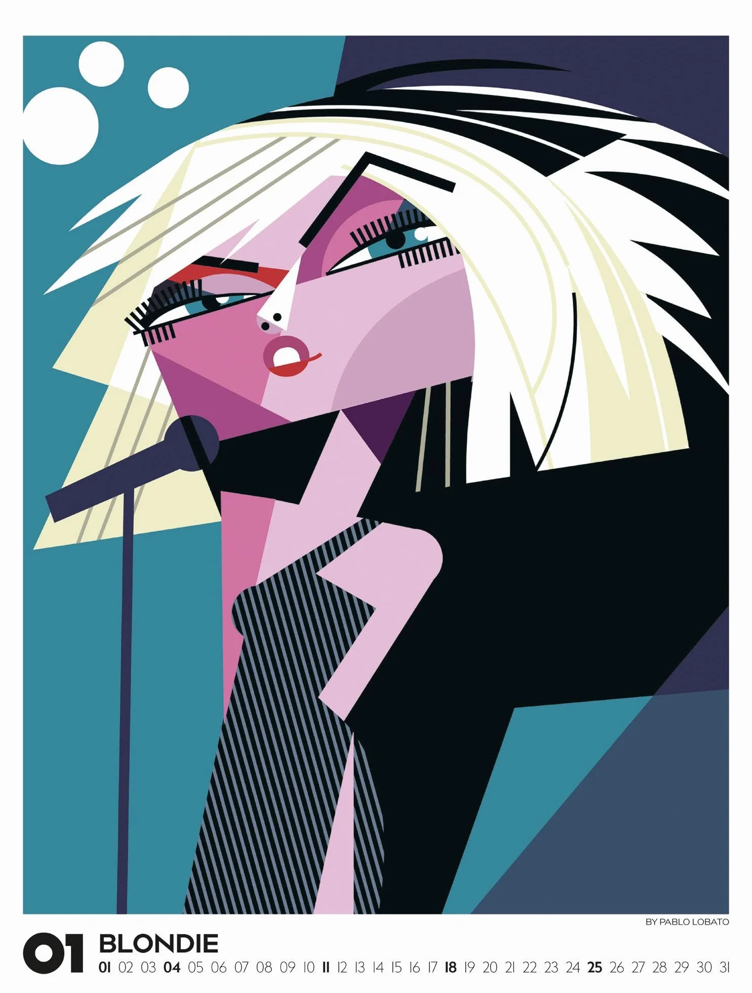 Legends Kalender 2026 | Musiklegenden: Außergewöhnlicher Musik-Kalender im großen Hochformat (50x66 cm) | Rock & Pop-Musiker-Portraits | Pablo Lobato