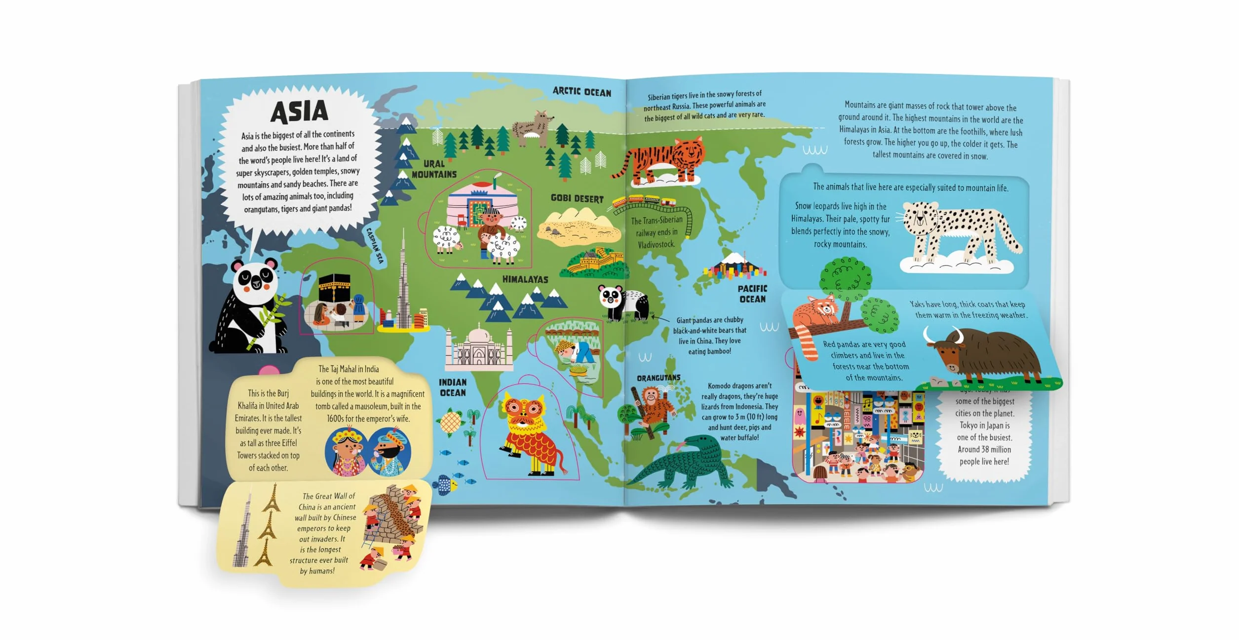 My First Lift-the-Flap World Atlas - anglais: Giant Pull Out Map | Wow Factor Facts & Surprises | Search & Find Games | Beautiful & Engaging Illustrations