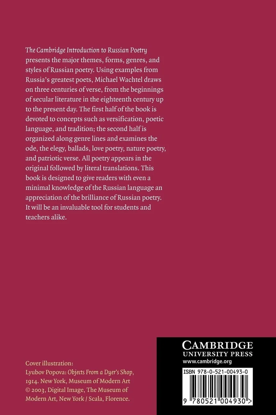 The Cambridge Introduction to Russian Poetry