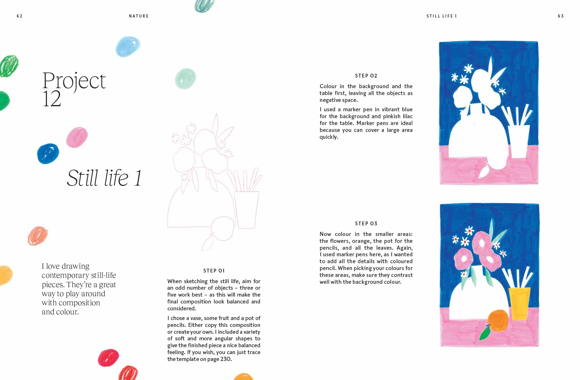 15-Minute Art Drawing: Learn How to Draw, Colour and Shade