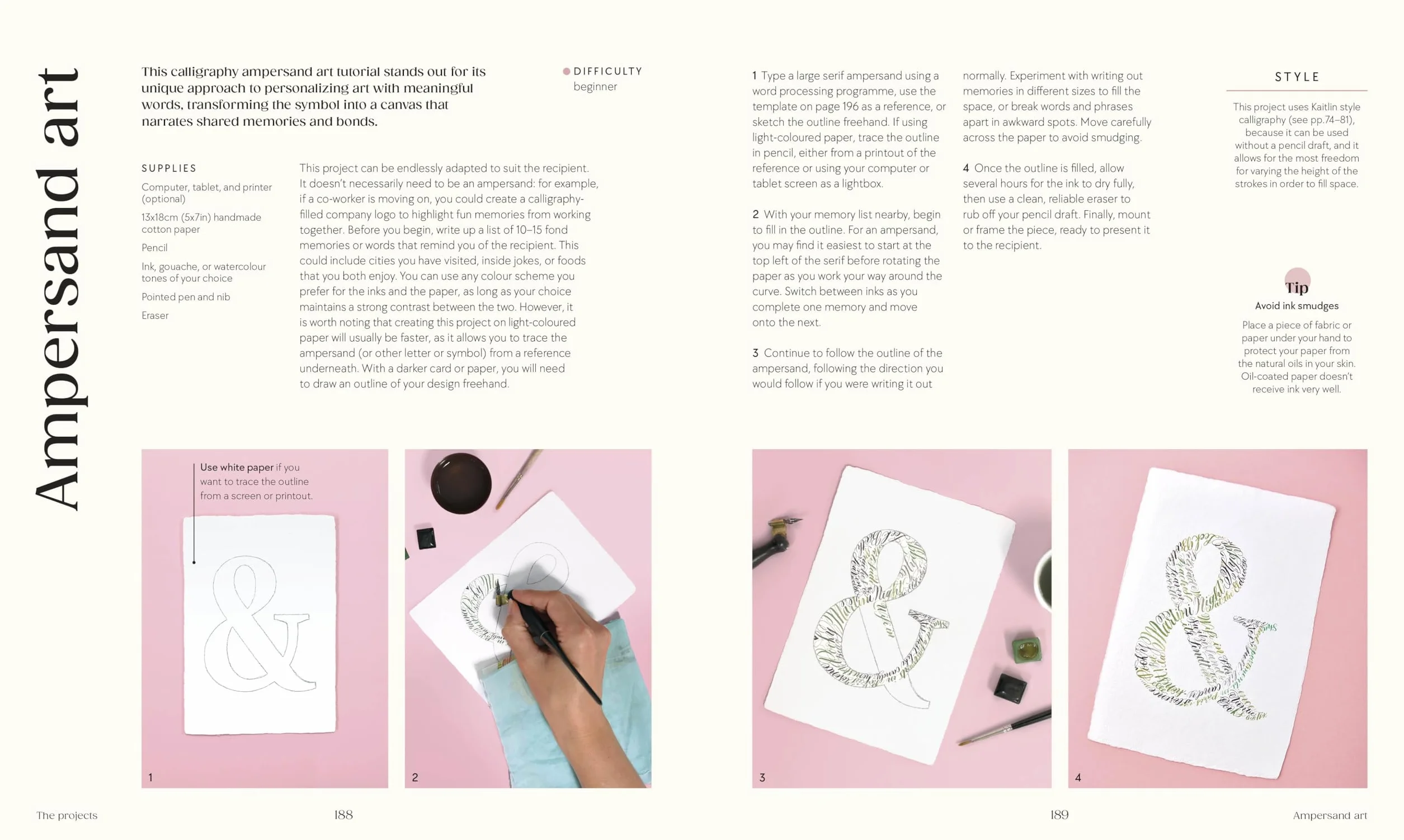 The Calligraphy Book: Pointed Pen Techniques, Inspiration, and Projects