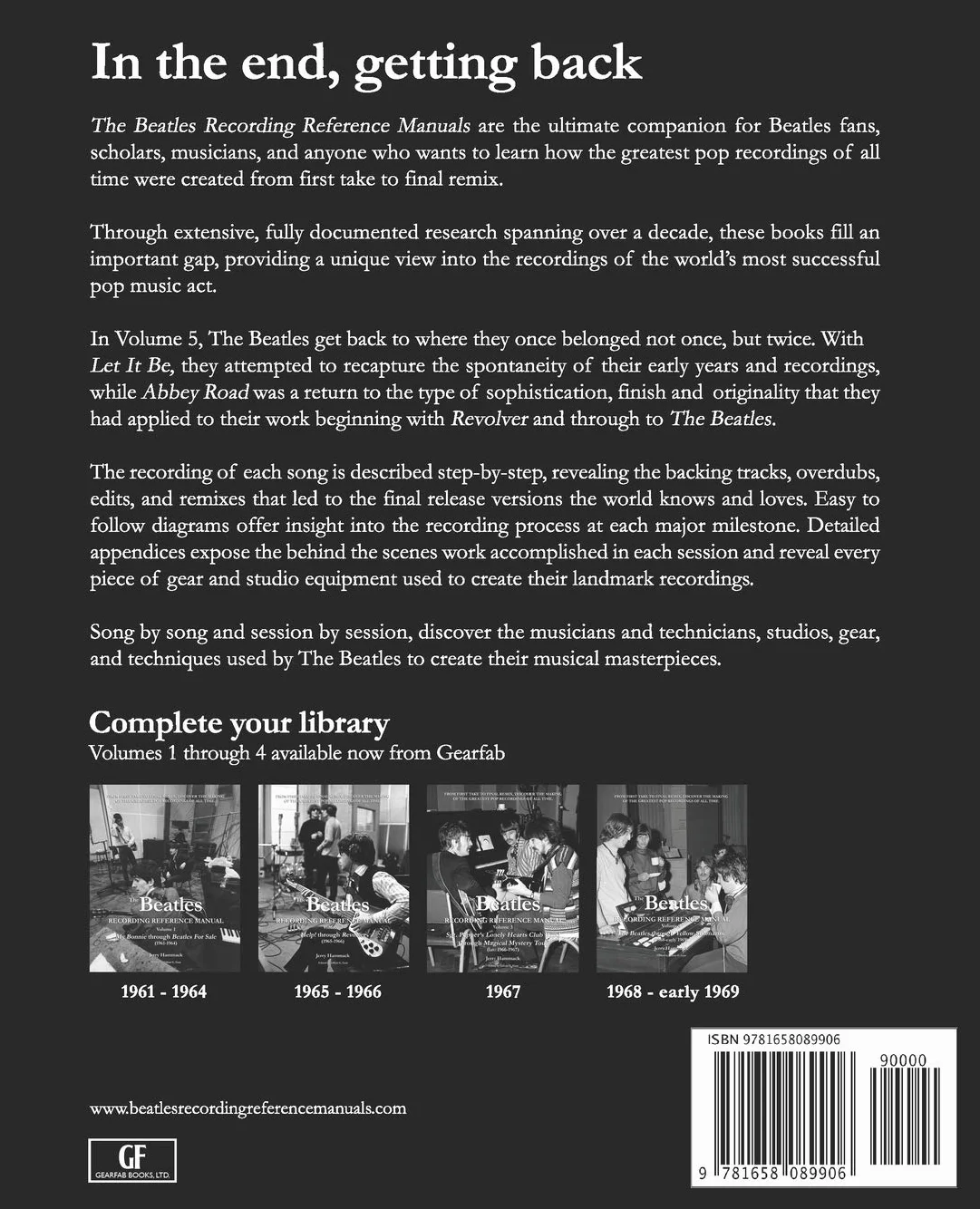The Beatles Recording Reference Manual: Volume 5: Let It Be through Abbey Road (1969 - 1970)