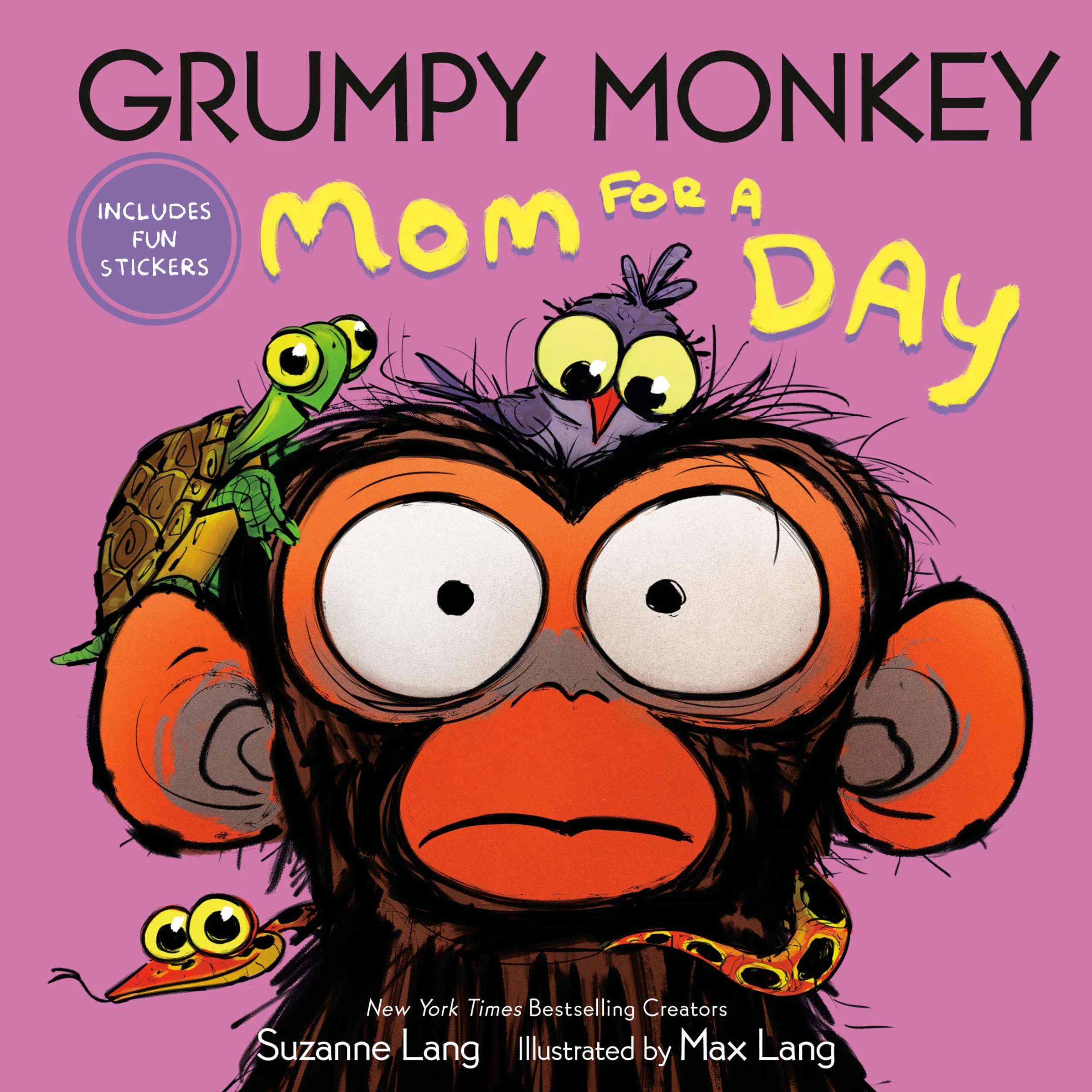 Grumpy Monkey Mom for a Day: Includes Fun Stickers